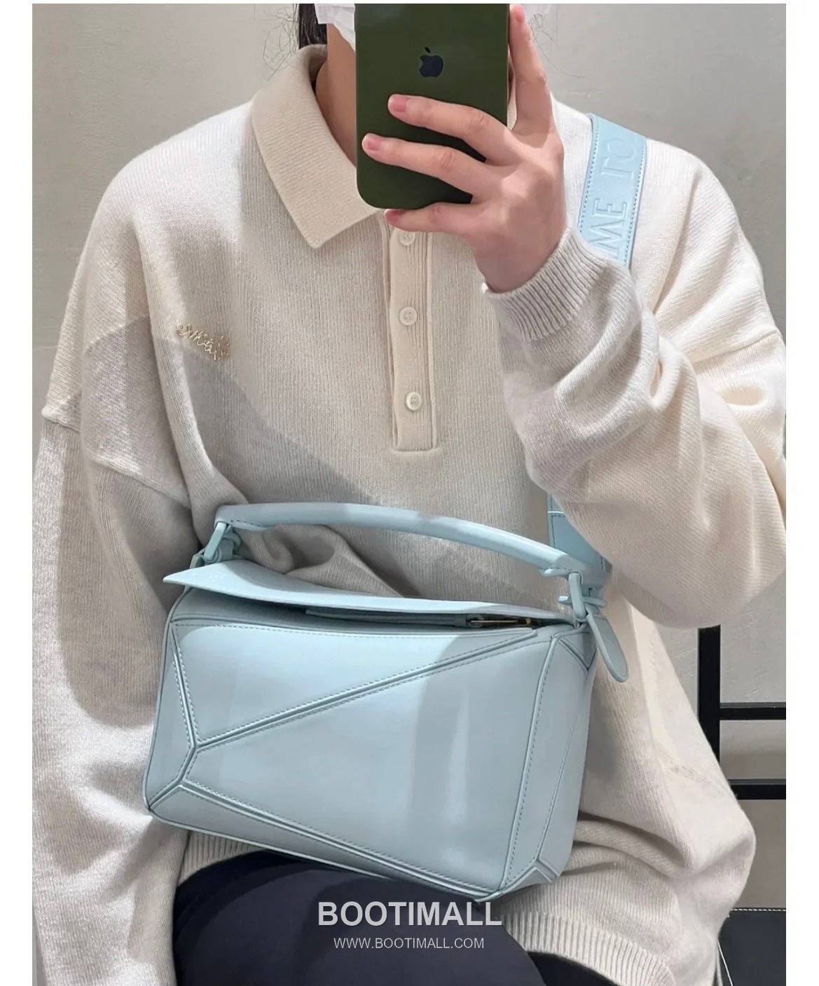 Loewe Puzzle Satin Calfskin Leather Shoulder Bag ID10172 B 로에베 퍼즐 새틴 카프스킨 레더 숄더 크로스백 24cm 6