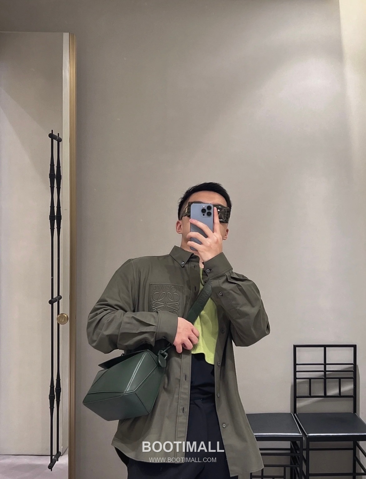 Loewe Puzzle Satin Calfskin Leather Mini Shoulder Bag ID10173 B 로에베 퍼즐 새틴 카프스킨 레더 미니 숄더 크로스백 18cm 9