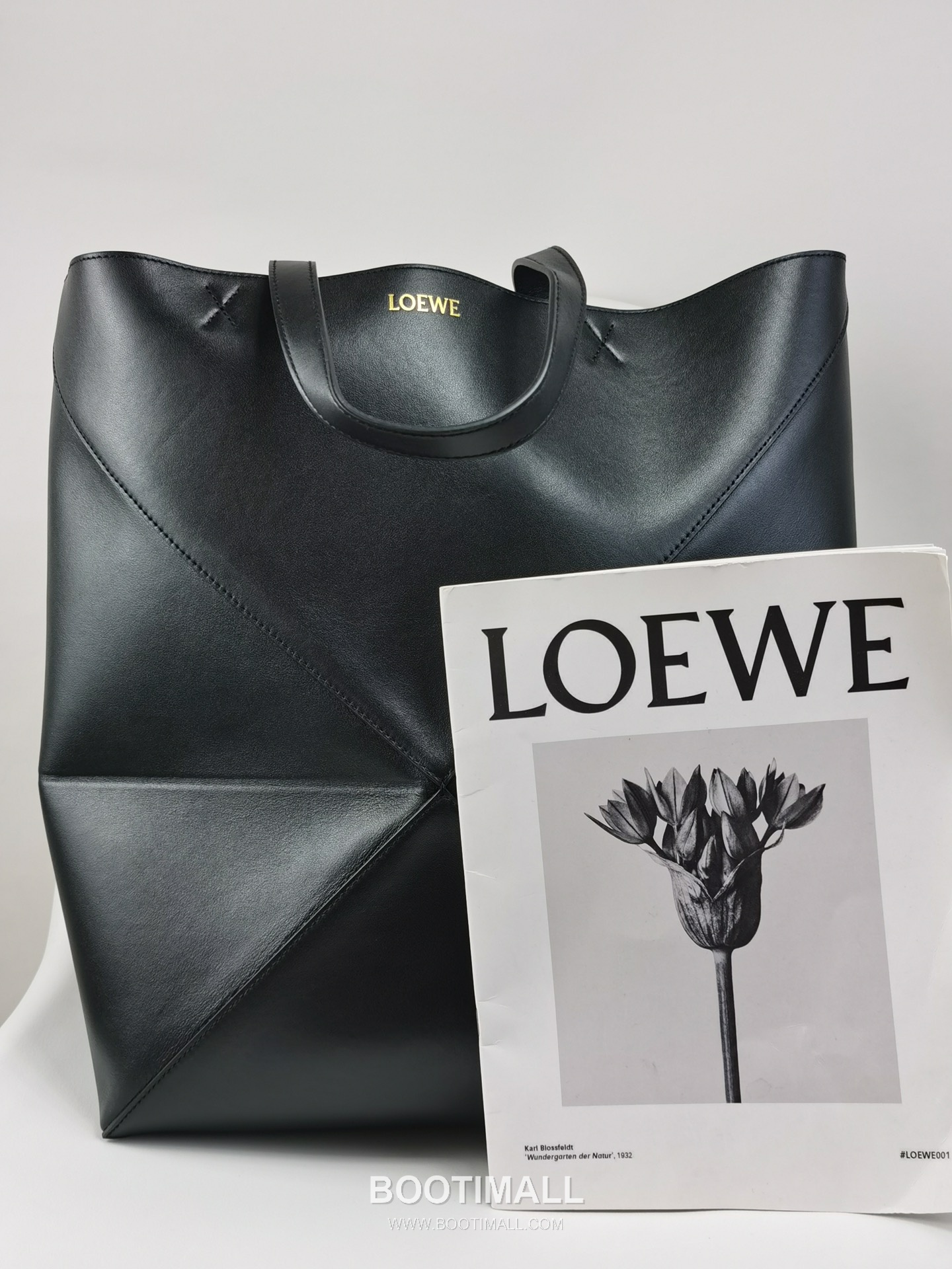 Loewe Puzzle Fold Glossy Calfskin Leather Large Tote Bag 1761 로에베 퍼즐 폴드 글로시 카프스킨 레더 라지 토트백 42cm 4