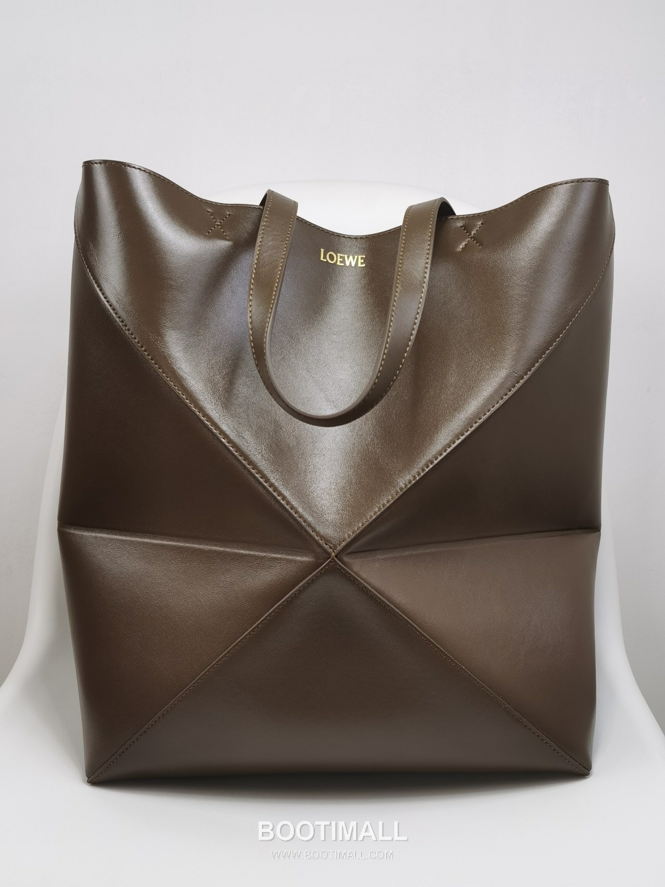 Loewe Puzzle Fold Glossy Calfskin Leather Large Tote Bag 1761 로에베 퍼즐 폴드 글로시 카프스킨 레더 라지 토트백 42cm 1