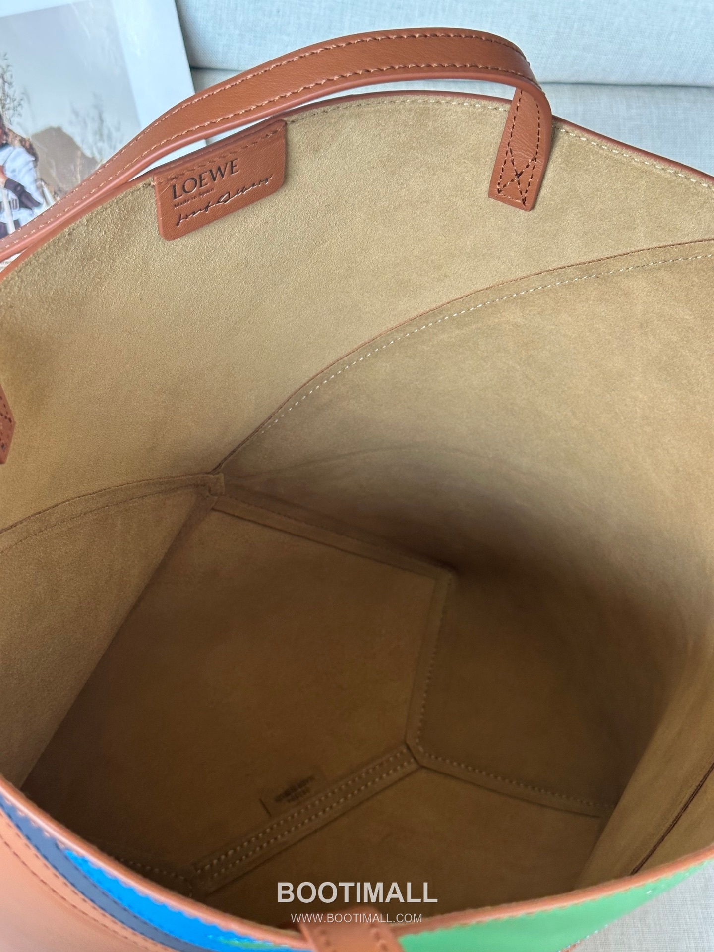 Loewe Puzzle Fold Josef Albers Leather Tote Bag 1762-1 로에베 퍼즐 폴드 요제프 알버스 레더 토트백 31cm 16