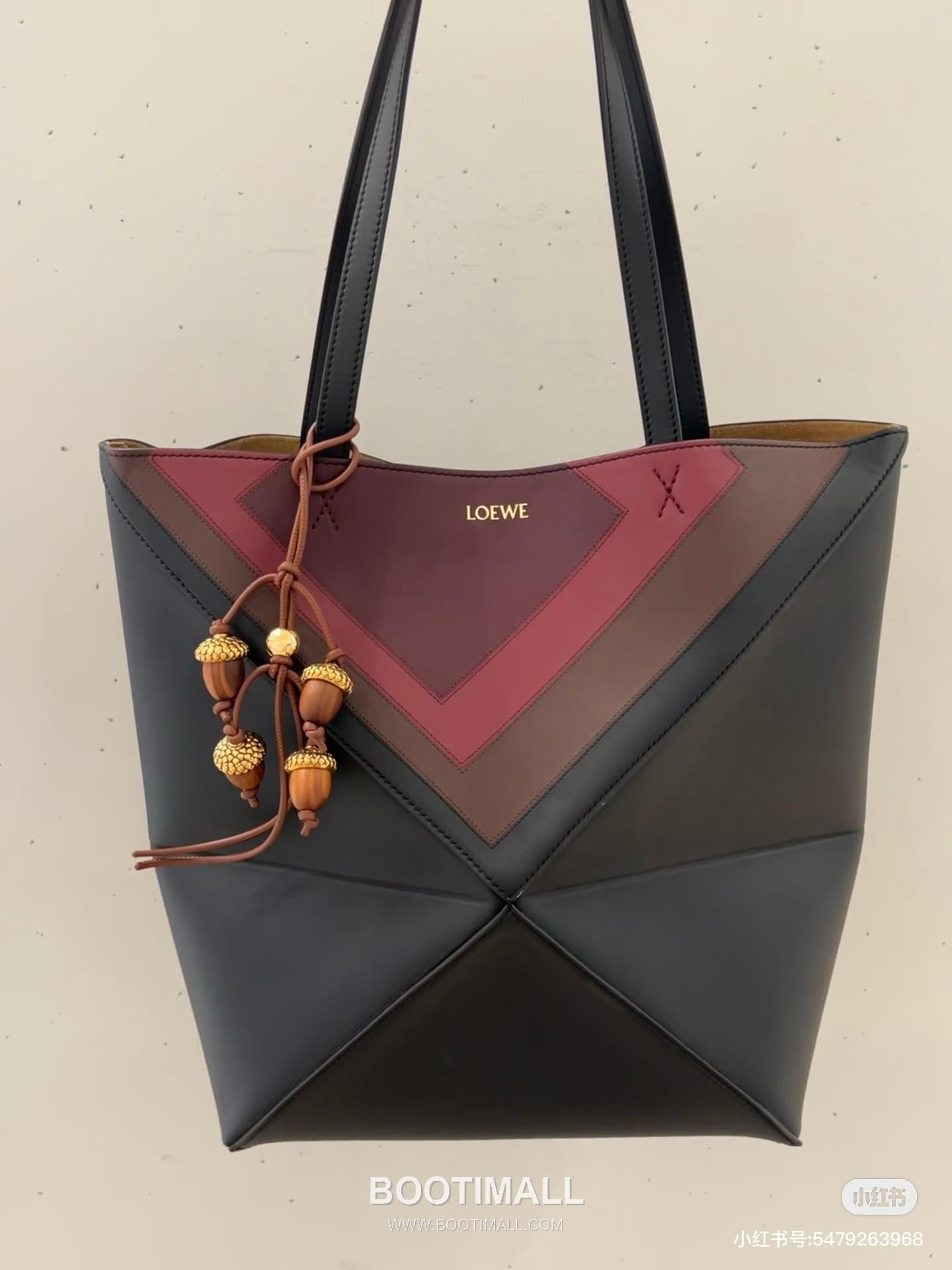 Loewe Puzzle Fold Josef Albers Leather Tote Bag 1762-1 로에베 퍼즐 폴드 요제프 알버스 레더 토트백 31cm 1