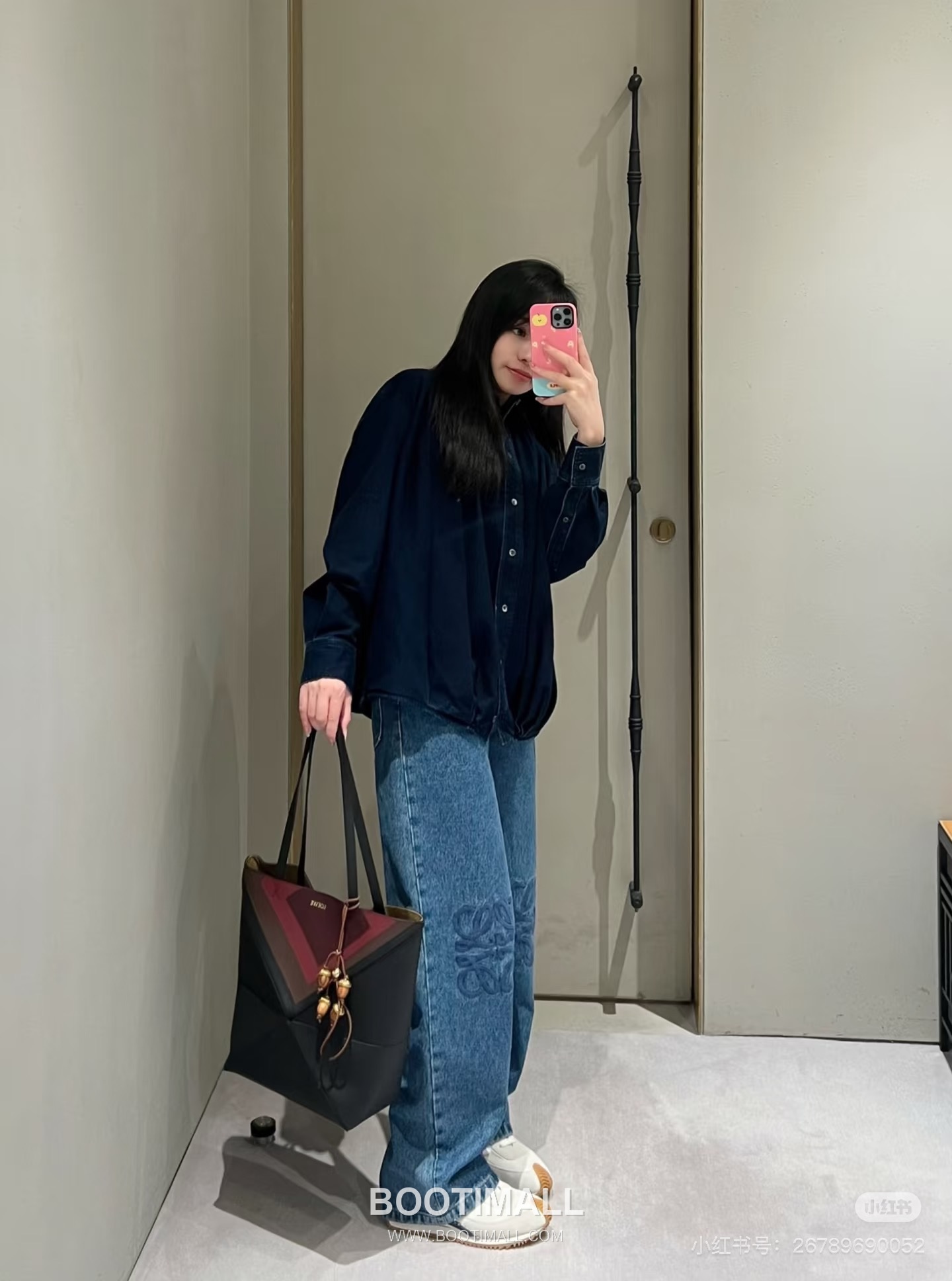 Loewe Puzzle Fold Josef Albers Leather Tote Bag 1762-1 로에베 퍼즐 폴드 요제프 알버스 레더 토트백 31cm 3