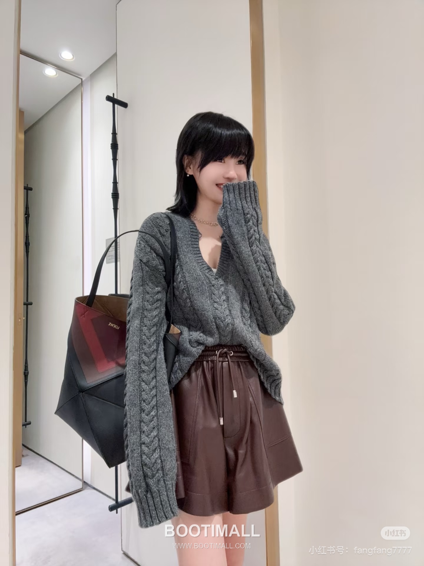 Loewe Puzzle Fold Josef Albers Leather Tote Bag 1762-1 로에베 퍼즐 폴드 요제프 알버스 레더 토트백 31cm 6