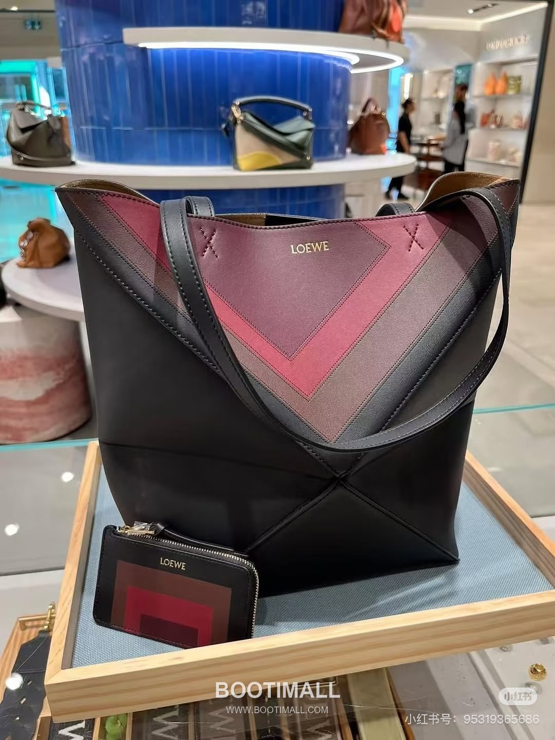 Loewe Puzzle Fold Josef Albers Leather Tote Bag 1762-1 로에베 퍼즐 폴드 요제프 알버스 레더 토트백 31cm 7