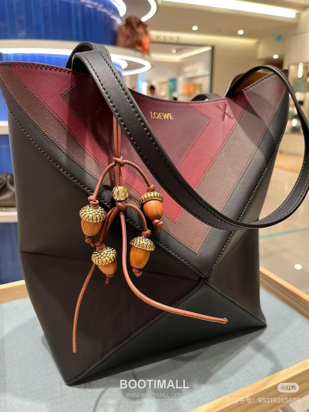 Loewe Puzzle Fold Josef Albers Leather Tote Bag 1762-1 로에베 퍼즐 폴드 요제프 알버스 레더 토트백 31cm 8