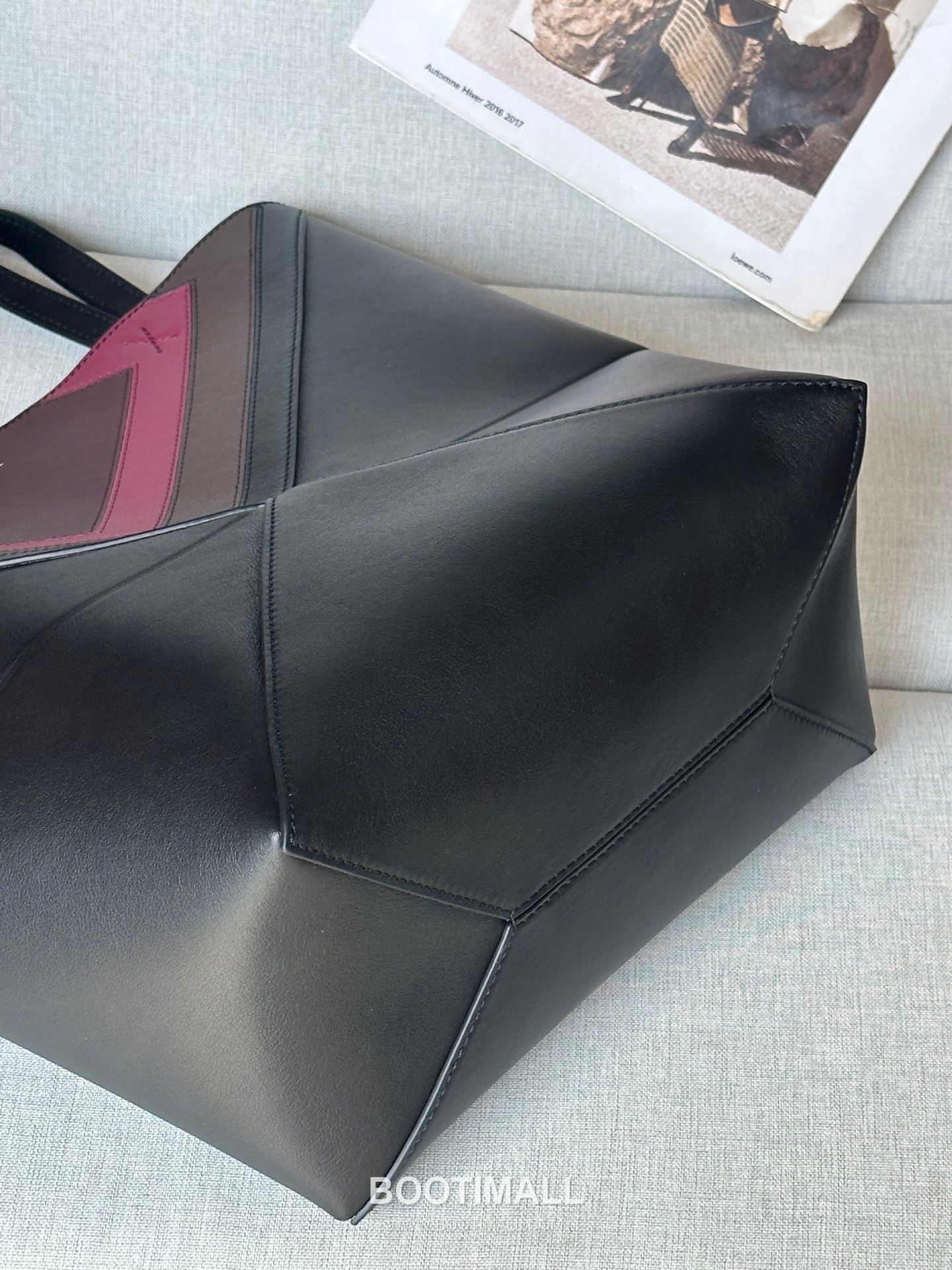 Loewe Puzzle Fold Josef Albers Leather Tote Bag 1762-1 로에베 퍼즐 폴드 요제프 알버스 레더 토트백 31cm 16