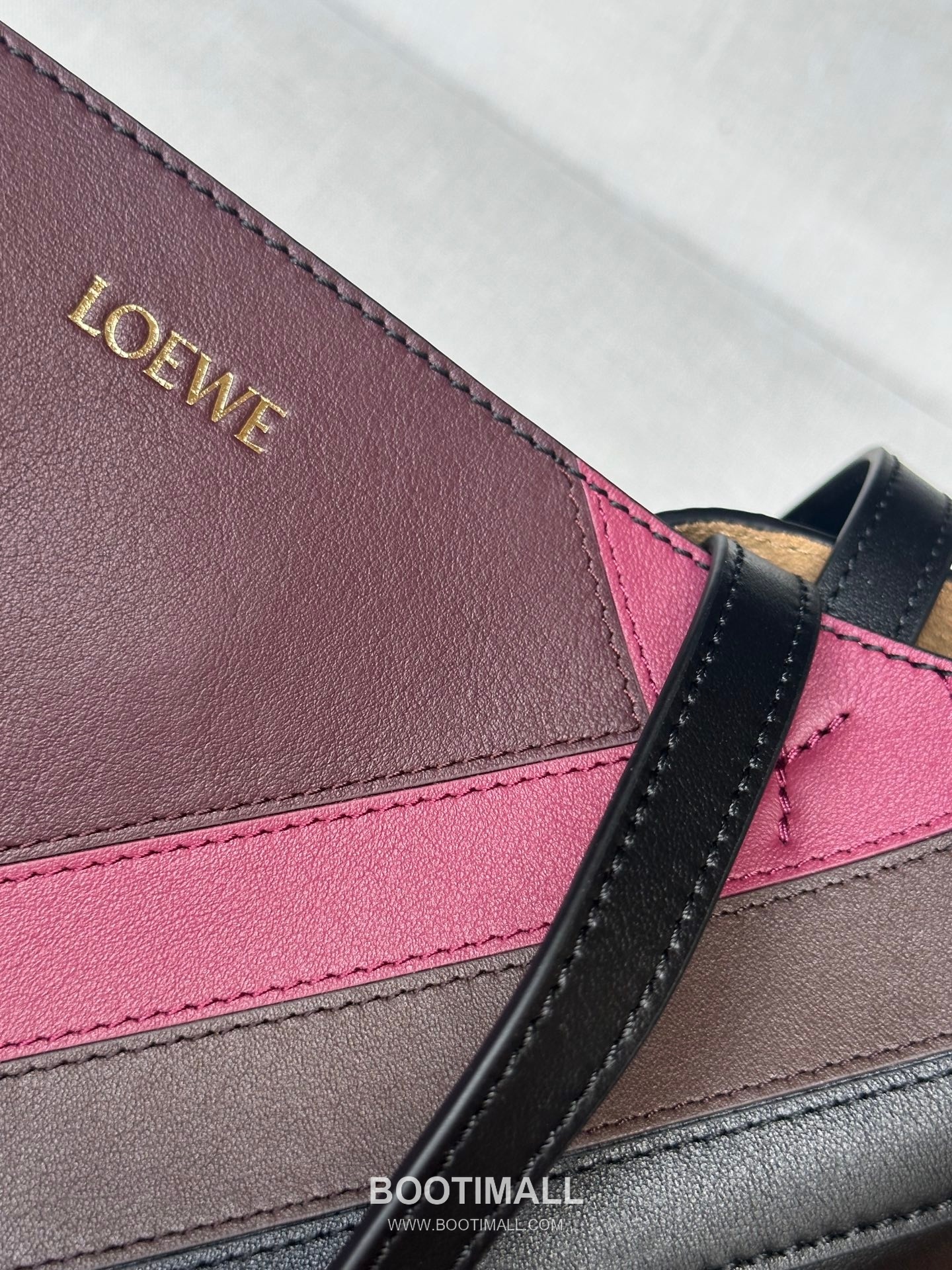 Loewe Puzzle Fold Josef Albers Leather Tote Bag 1762-1 로에베 퍼즐 폴드 요제프 알버스 레더 토트백 31cm 17