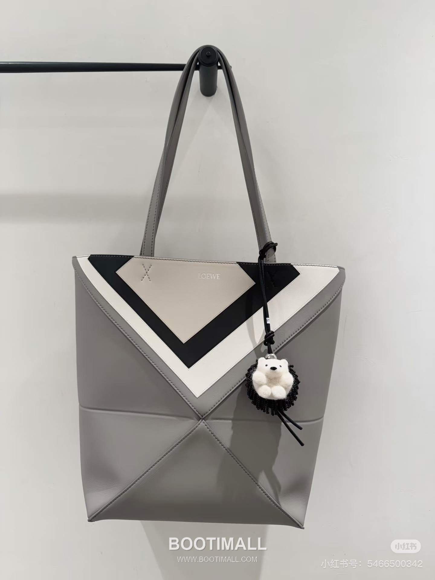 Loewe Puzzle Fold Josef Albers Leather Tote Bag 1762-1 로에베 퍼즐 폴드 요제프 알버스 레더 토트백 31cm 9