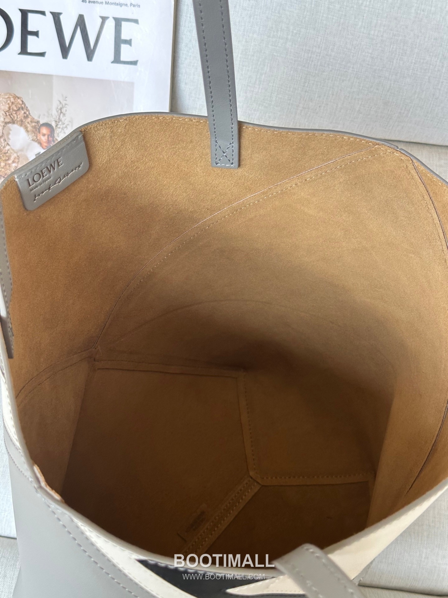 Loewe Puzzle Fold Josef Albers Leather Tote Bag 1762-1 로에베 퍼즐 폴드 요제프 알버스 레더 토트백 31cm 15