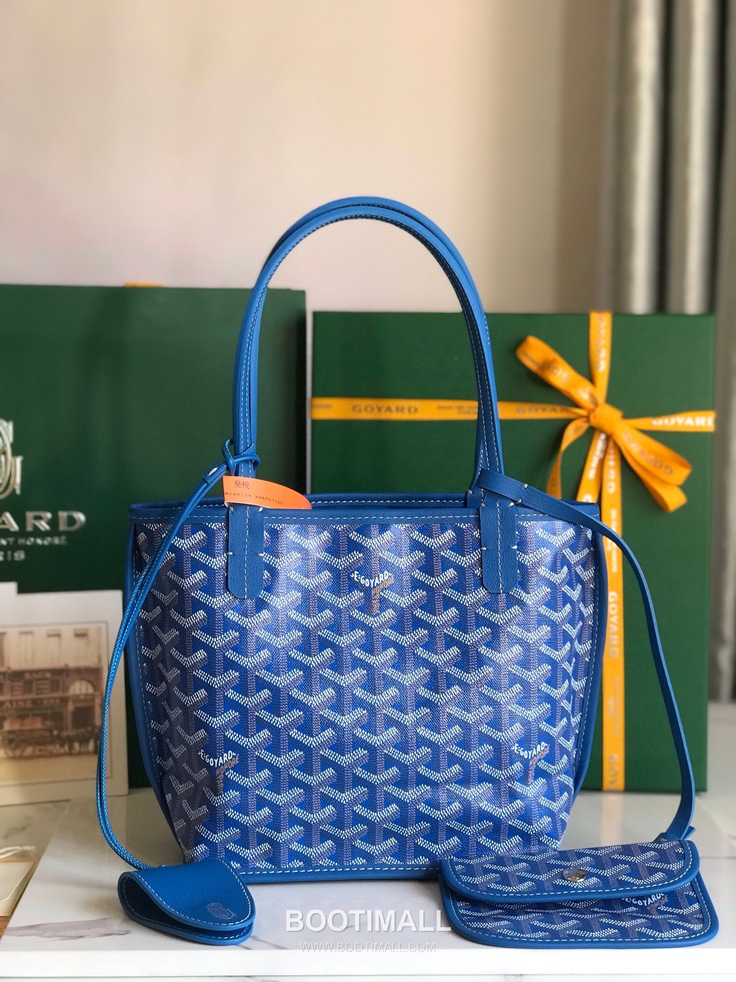 Goyard Saint Louis Mini Goyardine Canvas Leather Tote Bag 020660 고야드 생루이 미니 고야딘 캔버스 레더 토트백 28cm 1