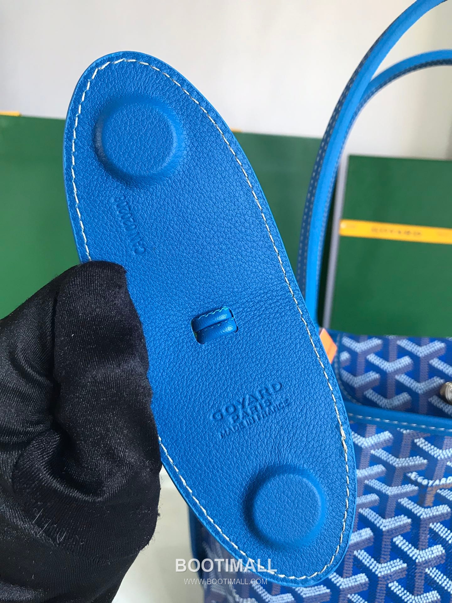 Goyard Saint Louis Mini Goyardine Canvas Leather Tote Bag 020660 고야드 생루이 미니 고야딘 캔버스 레더 토트백 28cm 5