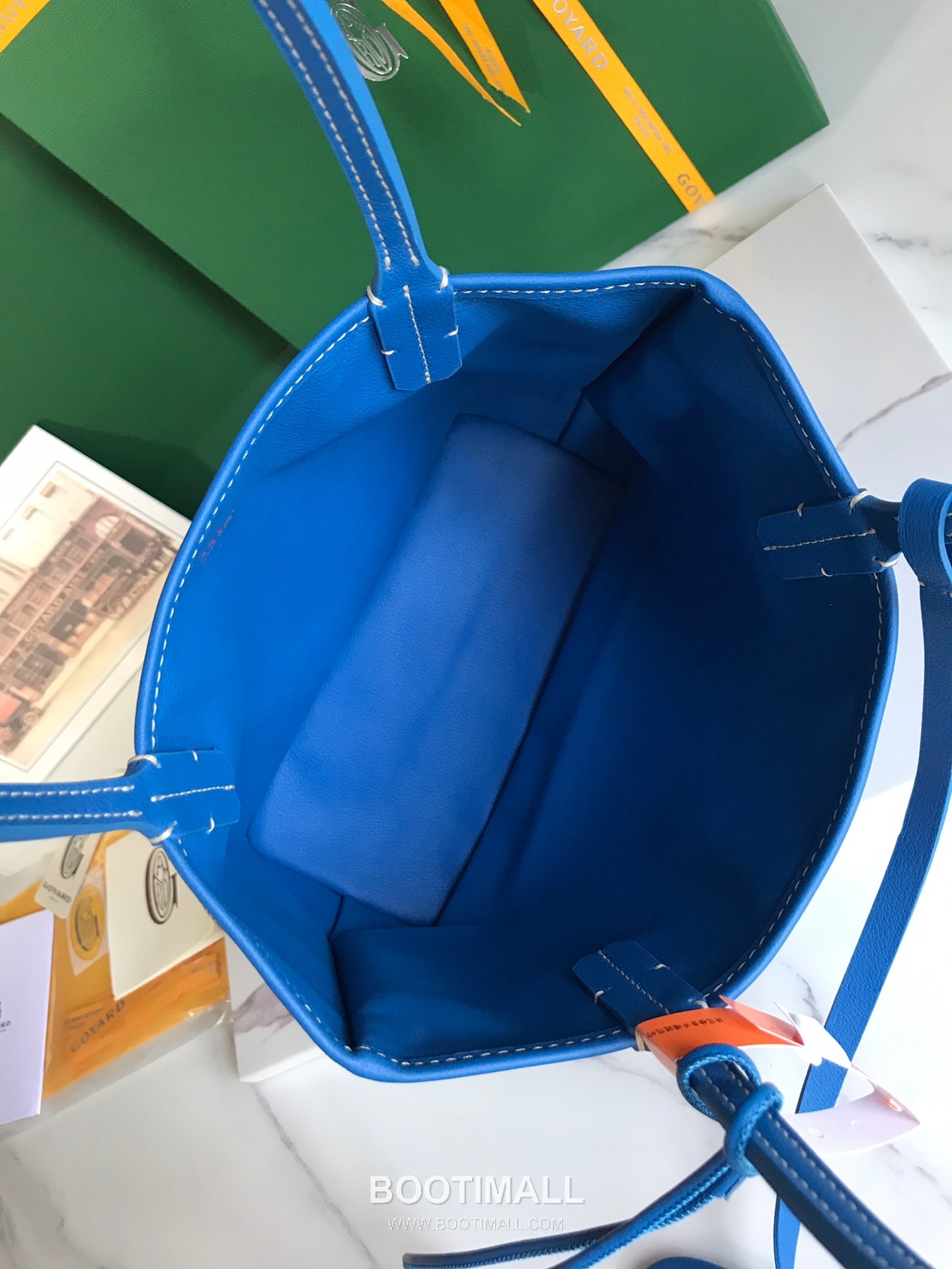 Goyard Saint Louis Mini Goyardine Canvas Leather Tote Bag 020660 고야드 생루이 미니 고야딘 캔버스 레더 토트백 28cm 7