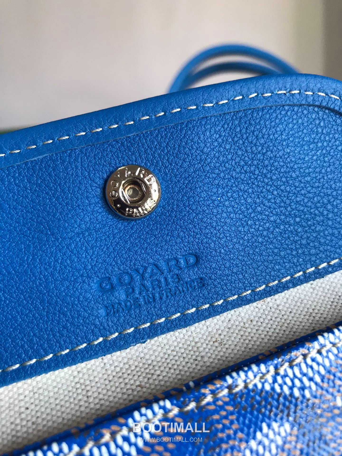 Goyard Saint Louis Mini Goyardine Canvas Leather Tote Bag 020660 고야드 생루이 미니 고야딘 캔버스 레더 토트백 28cm 8