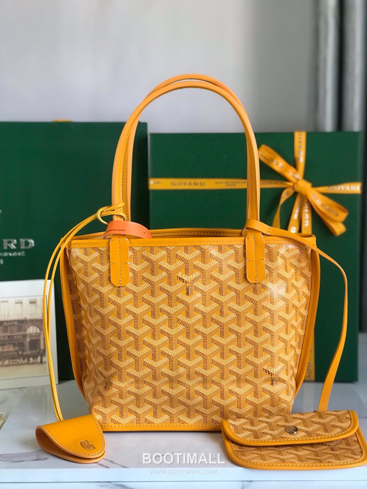 Goyard Saint Louis Mini Goyardine Canvas Leather Tote Bag 020660 고야드 생루이 미니 고야딘 캔버스 레더 토트백 28cm 1