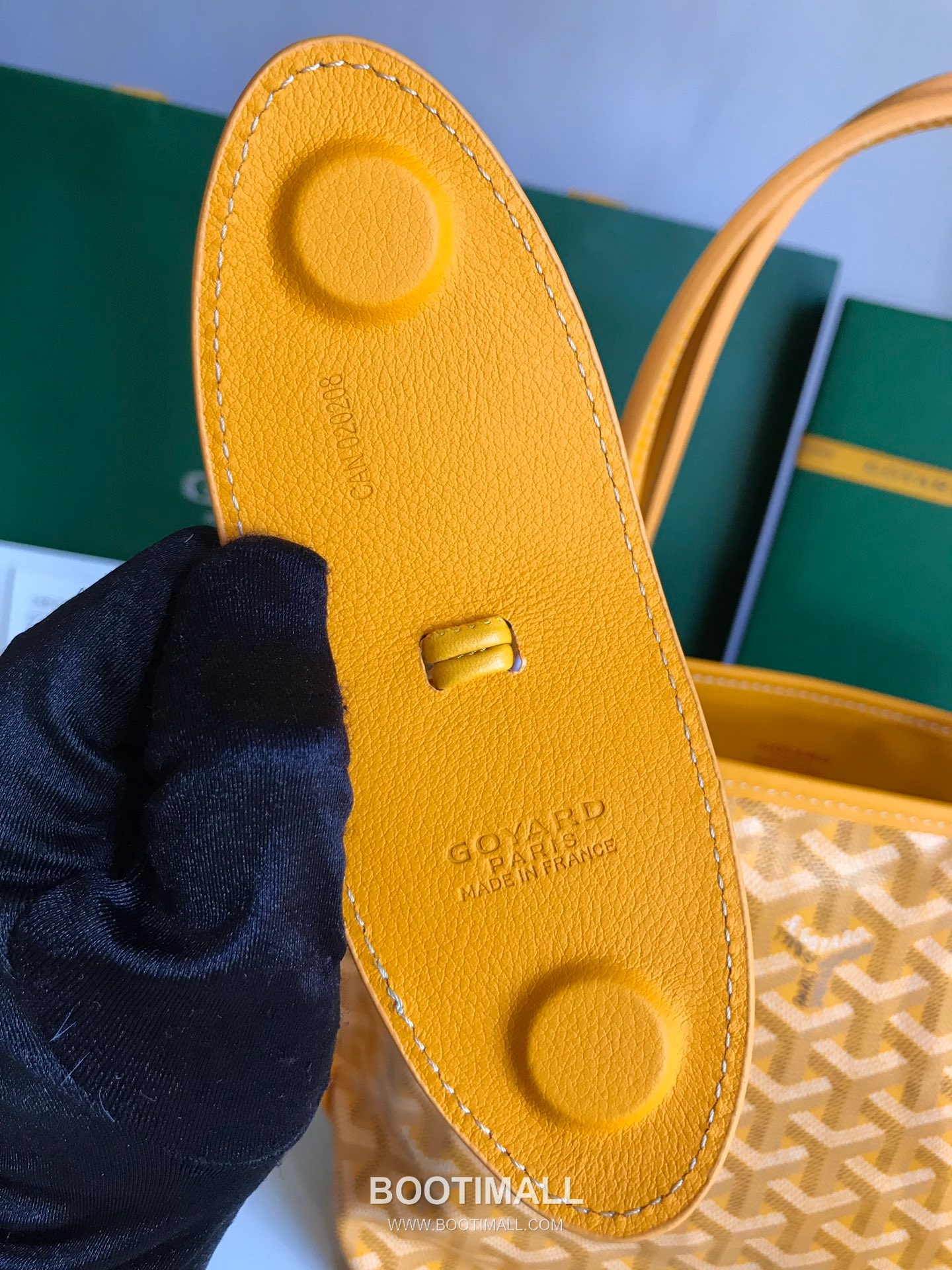 Goyard Saint Louis Mini Goyardine Canvas Leather Tote Bag 020660 고야드 생루이 미니 고야딘 캔버스 레더 토트백 28cm 5