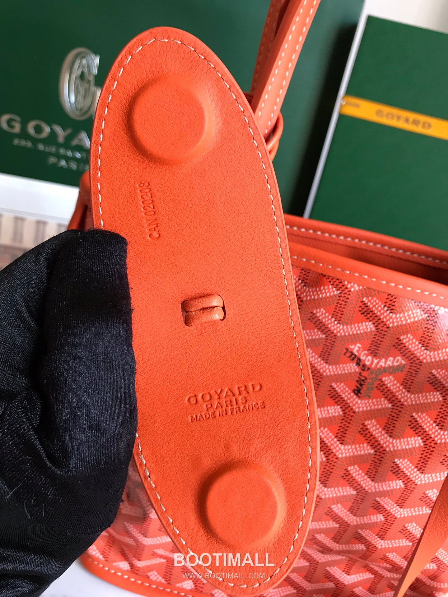 Goyard Saint Louis Mini Goyardine Canvas Leather Tote Bag 020660 고야드 생루이 미니 고야딘 캔버스 레더 토트백 28cm 5