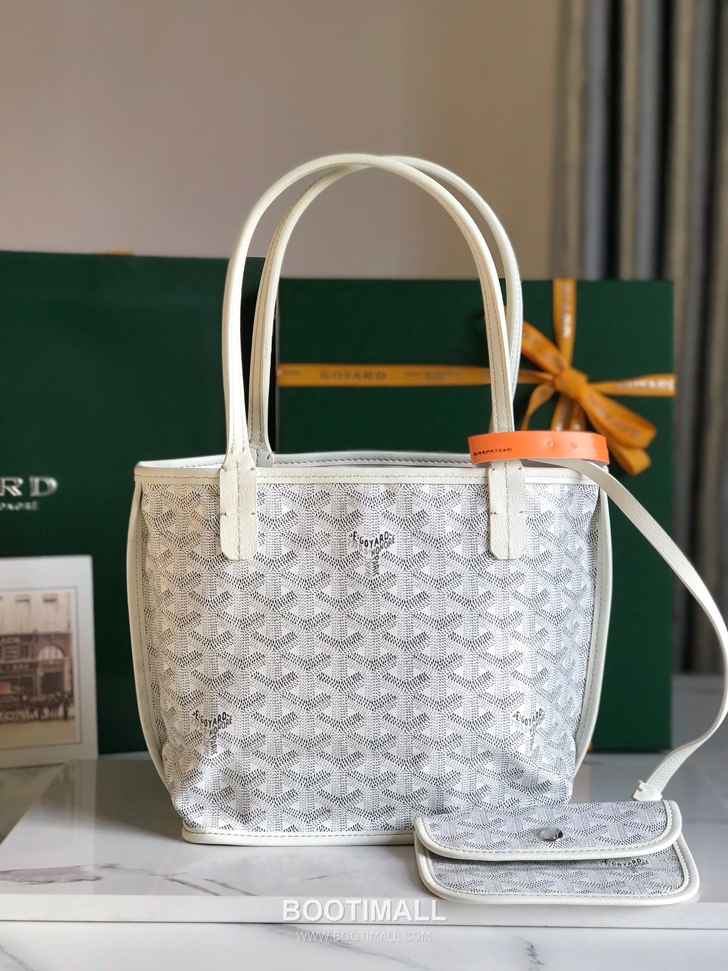 Goyard Saint Louis Mini Goyardine Canvas Leather Tote Bag 020660 고야드 생루이 미니 고야딘 캔버스 레더 토트백 28cm 1