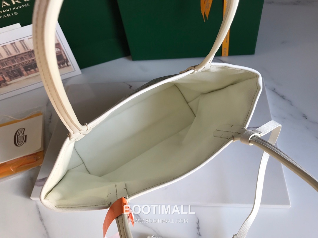 Goyard Saint Louis Mini Goyardine Canvas Leather Tote Bag 020660 고야드 생루이 미니 고야딘 캔버스 레더 토트백 28cm 7