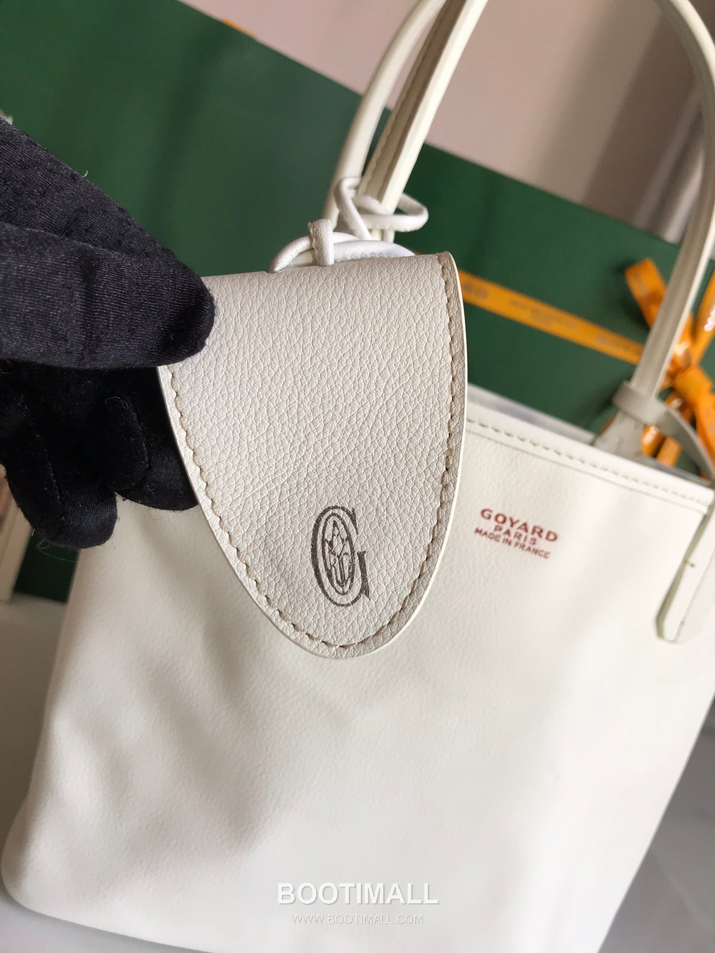 Goyard Saint Louis Mini Goyardine Canvas Leather Tote Bag 020660 고야드 생루이 미니 고야딘 캔버스 레더 토트백 28cm 8