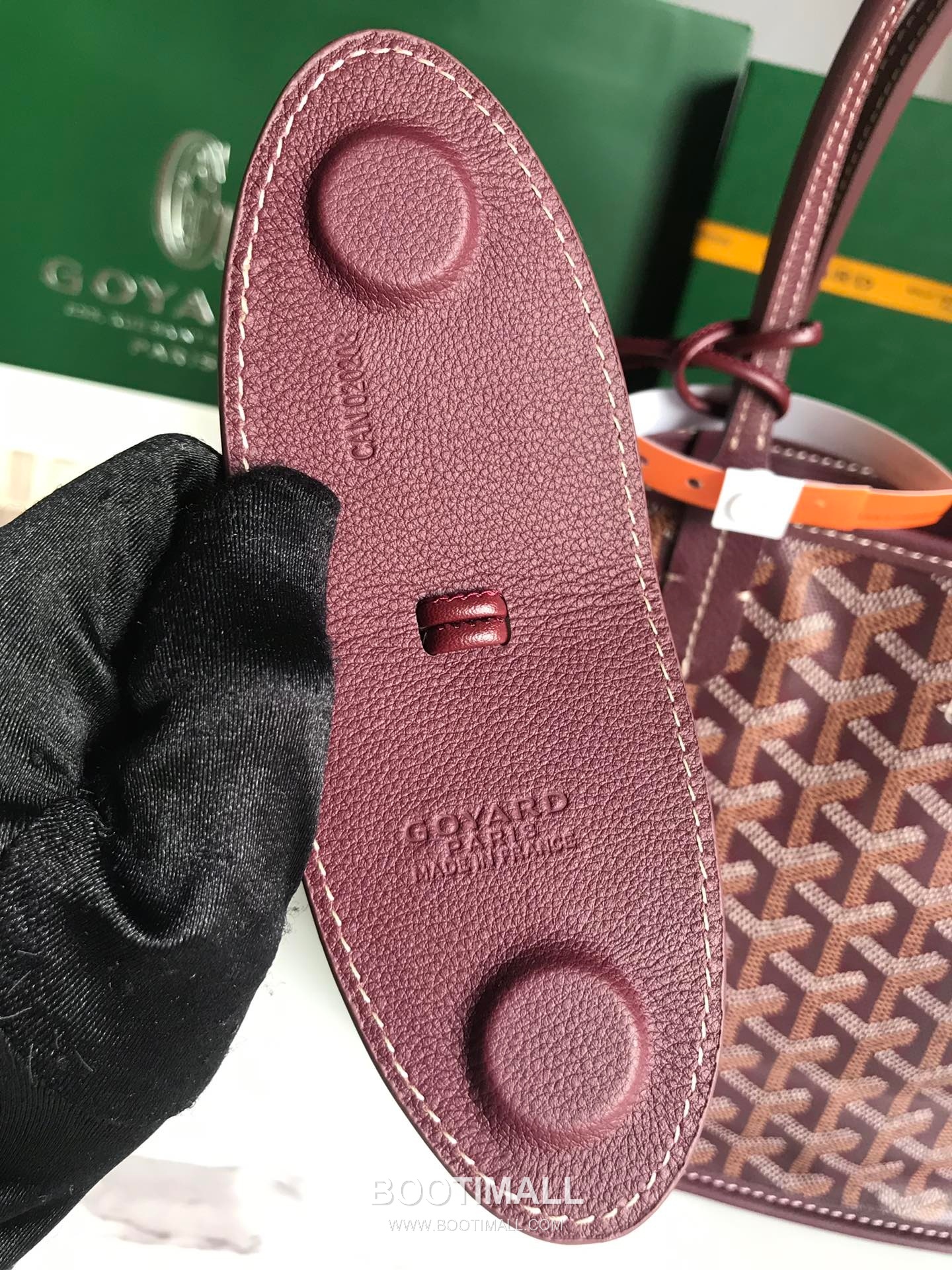 Goyard Saint Louis Mini Goyardine Canvas Leather Tote Bag 020660 고야드 생루이 미니 고야딘 캔버스 레더 토트백 28cm 4