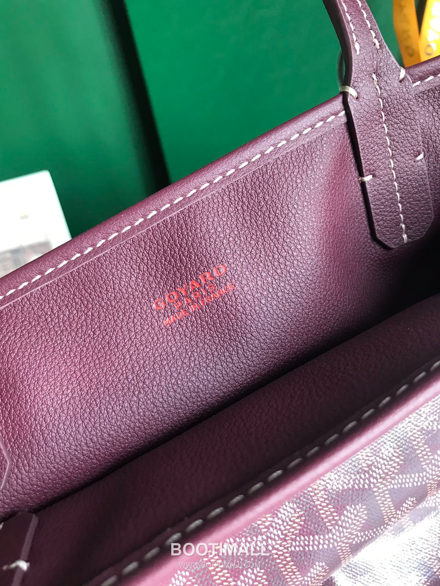 Goyard Saint Louis Mini Goyardine Canvas Leather Tote Bag 020660 고야드 생루이 미니 고야딘 캔버스 레더 토트백 28cm 5