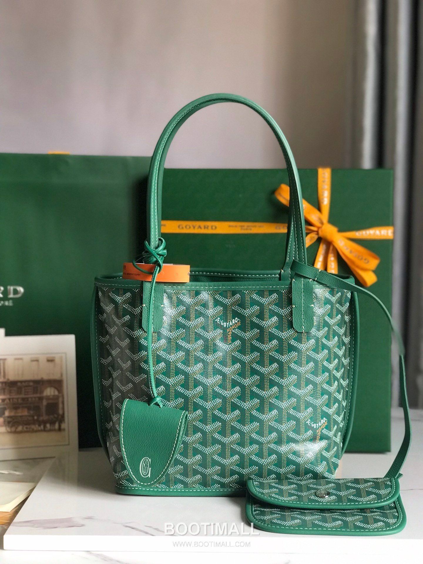 Goyard Saint Louis Mini Goyardine Canvas Leather Tote Bag 020660 고야드 생루이 미니 고야딘 캔버스 레더 토트백 28cm 1