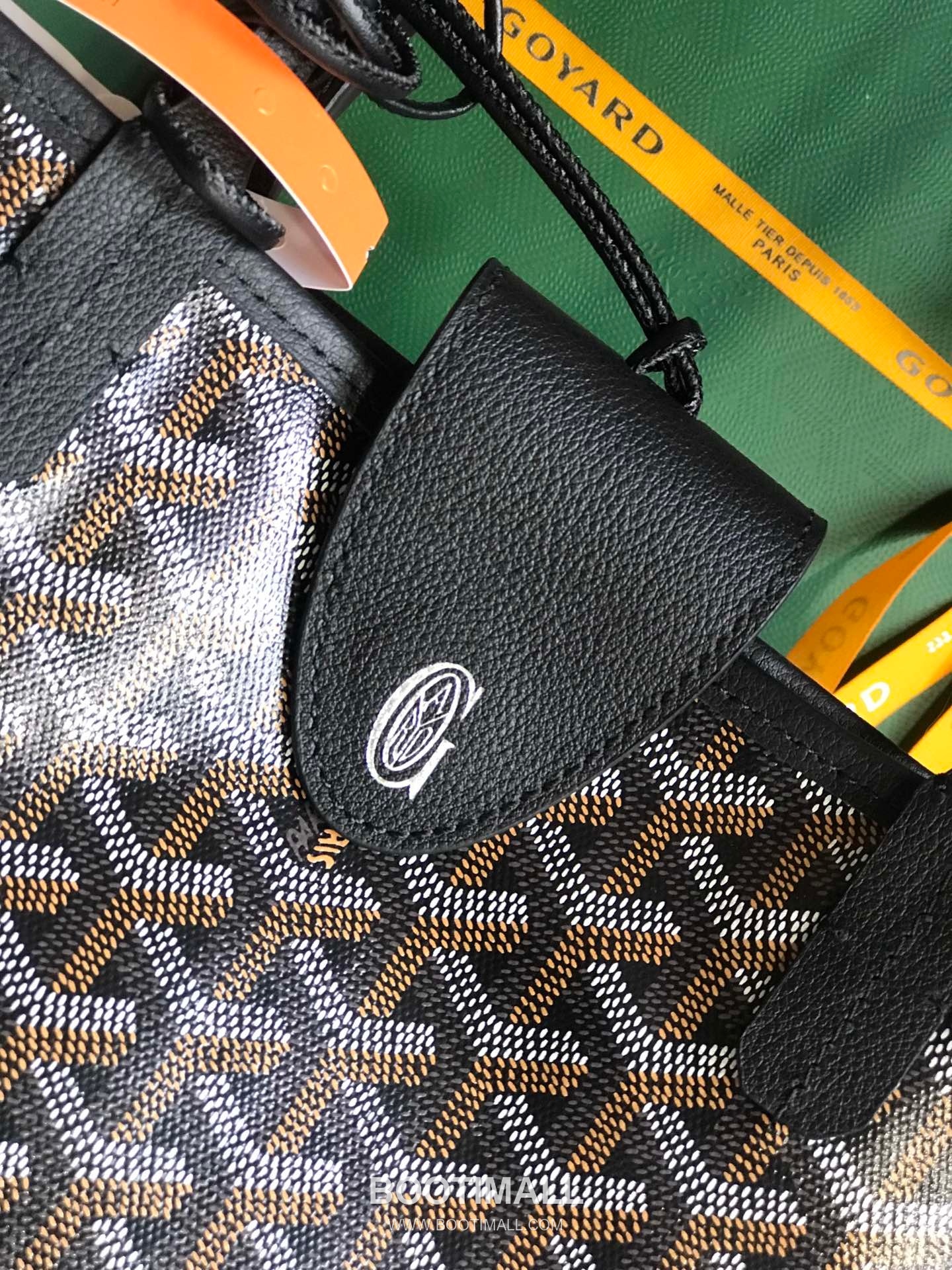 Goyard Saint Louis Mini Goyardine Canvas Leather Tote Bag 020660 고야드 생루이 미니 고야딘 캔버스 레더 토트백 28cm 4