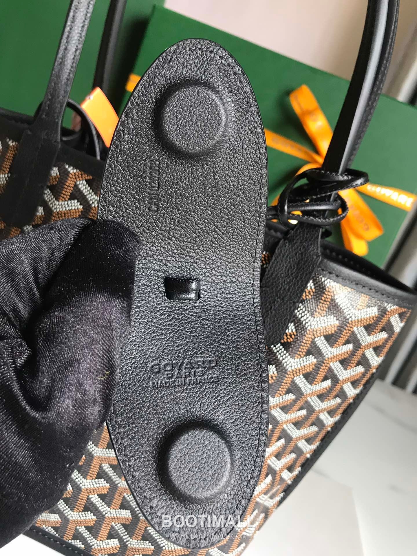 Goyard Saint Louis Mini Goyardine Canvas Leather Tote Bag 020660 고야드 생루이 미니 고야딘 캔버스 레더 토트백 28cm 5