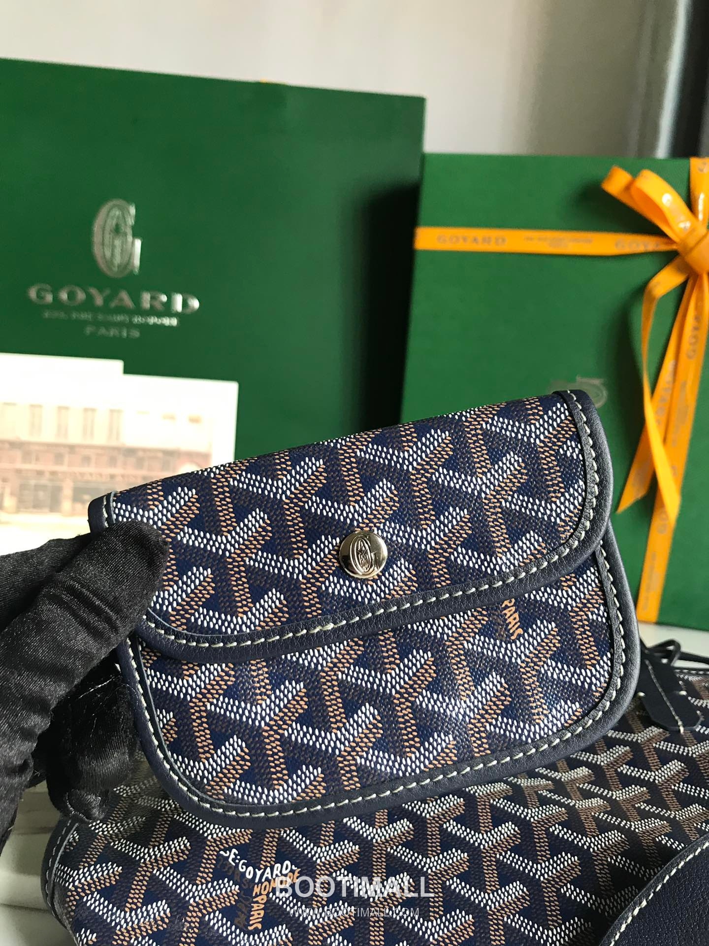 Goyard Saint Louis Mini Goyardine Canvas Leather Tote Bag 020660 고야드 생루이 미니 고야딘 캔버스 레더 토트백 28cm 6