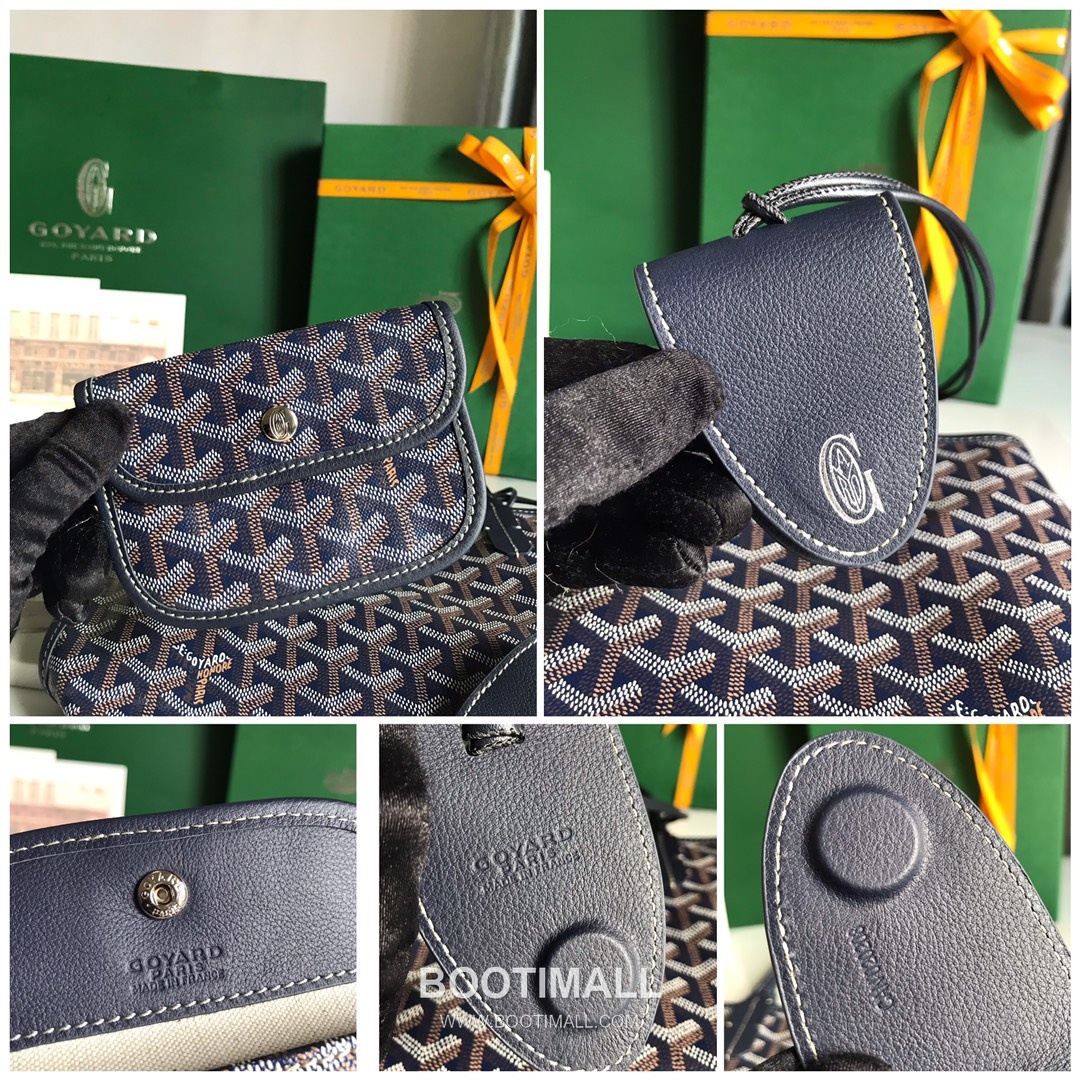 Goyard Saint Louis Mini Goyardine Canvas Leather Tote Bag 020660 고야드 생루이 미니 고야딘 캔버스 레더 토트백 28cm 9
