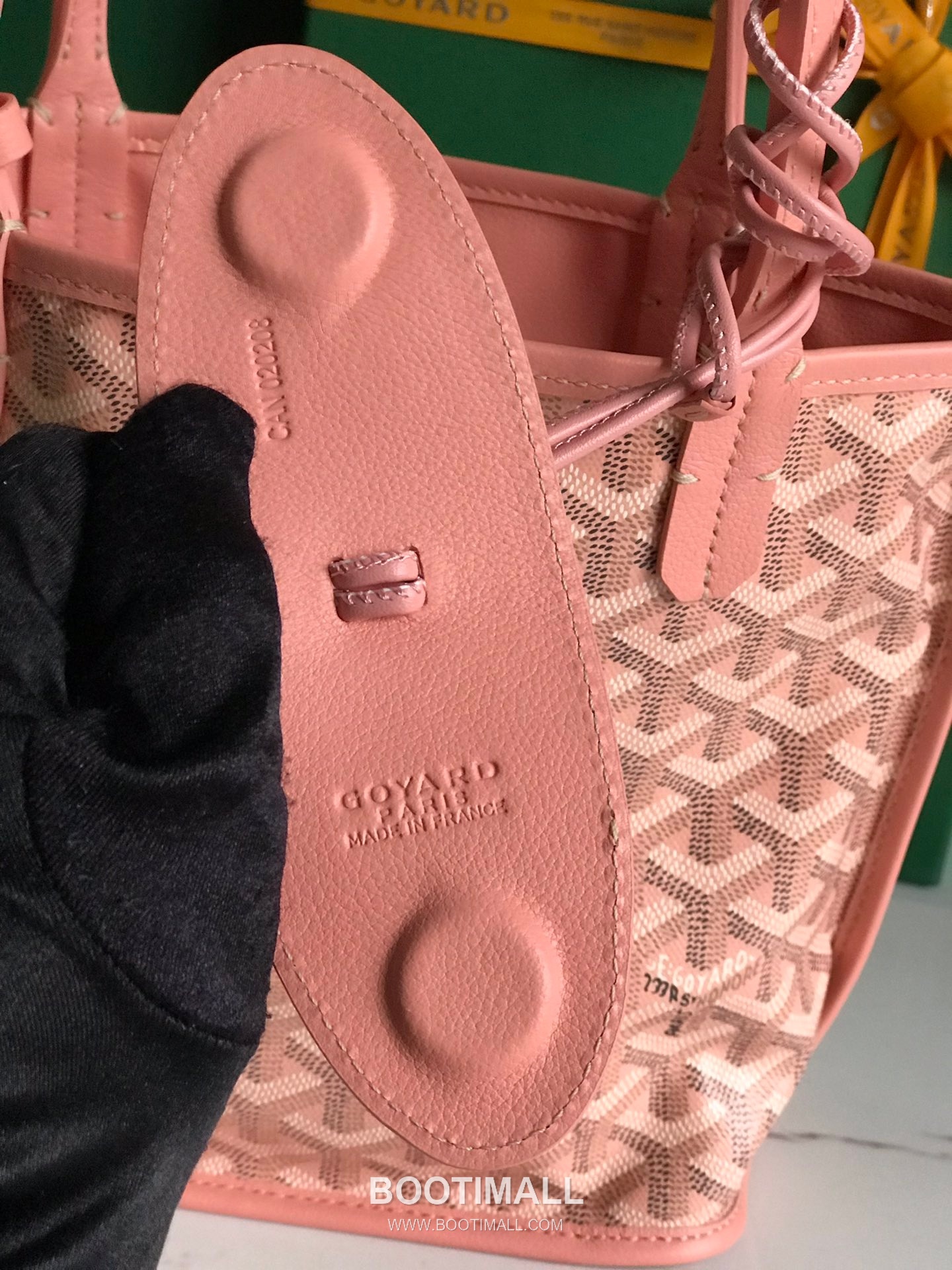 Goyard Saint Louis Mini Goyardine Canvas Leather Tote Bag 020660 고야드 생루이 미니 고야딘 캔버스 레더 토트백 28cm 6