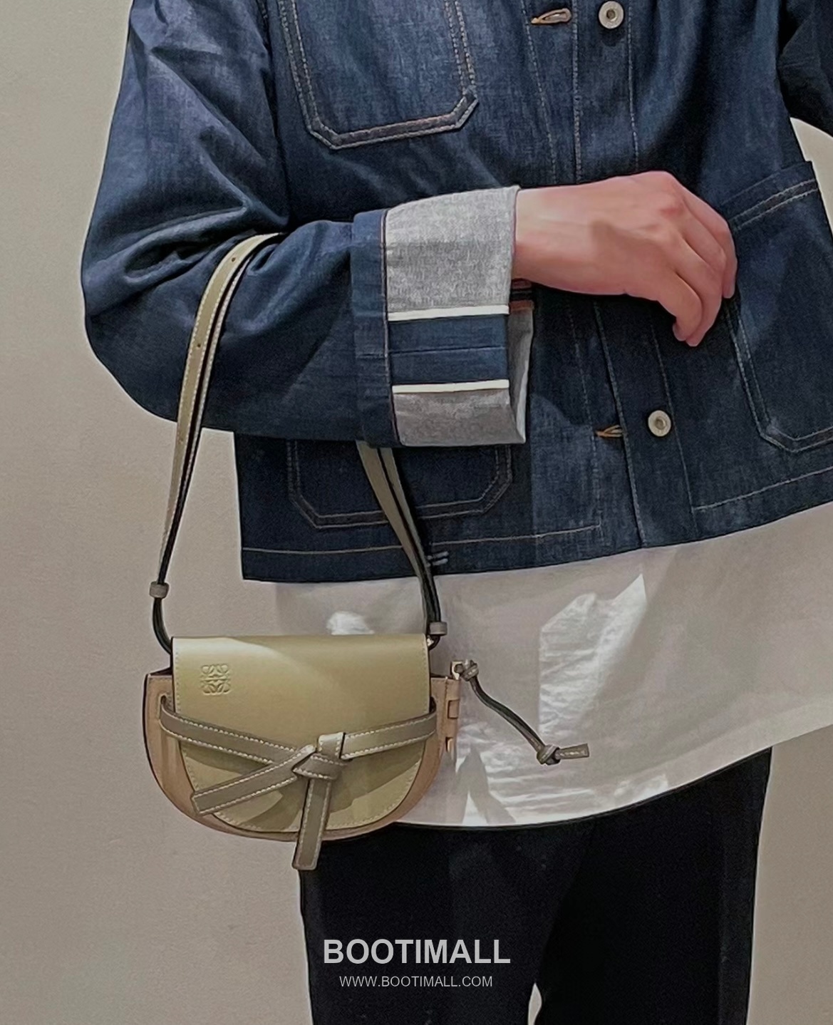 Loewe Mini Gate Dual Calfskin Leather Shoulder Bag 품번 확인 필요 로에베 미니 게이트 듀얼 카프스킨 숄더 크로스백 21cm 14