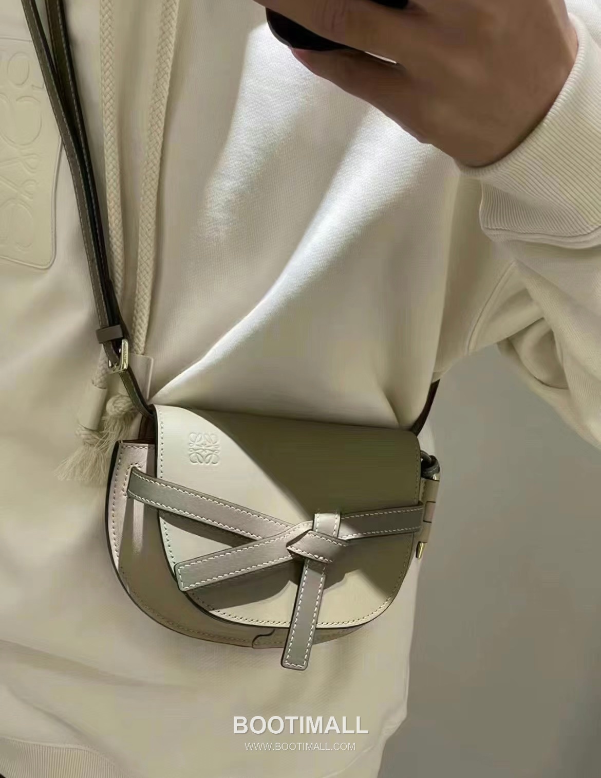 Loewe Mini Gate Dual Calfskin Leather Shoulder Bag 품번 확인 필요 로에베 미니 게이트 듀얼 카프스킨 숄더 크로스백 21cm 19