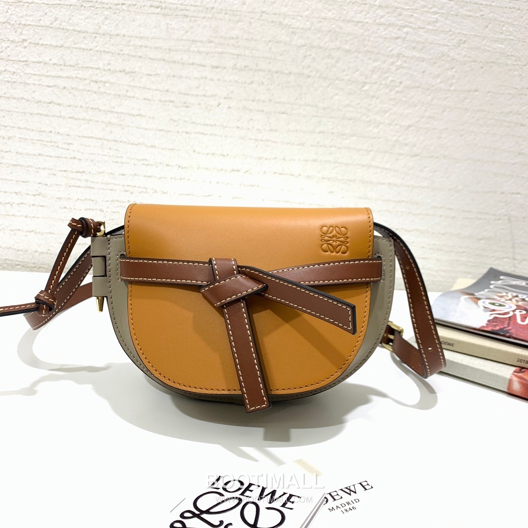 Loewe Mini Gate Dual Calfskin Leather Shoulder Bag 품번 확인 필요 로에베 미니 게이트 듀얼 카프스킨 숄더 크로스백 21cm 12