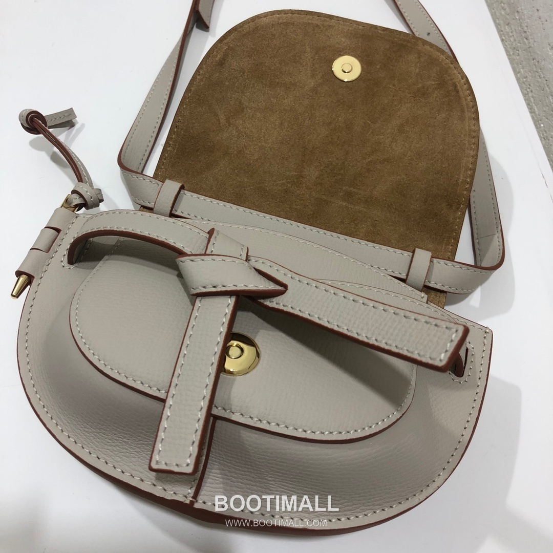 Loewe Mini Gate Dual Pebbled Calfskin Leather Shoulder Bag 89020 로에베 미니 게이트 듀얼 페블드 카프스킨 숄더 크로스백 21cm 14