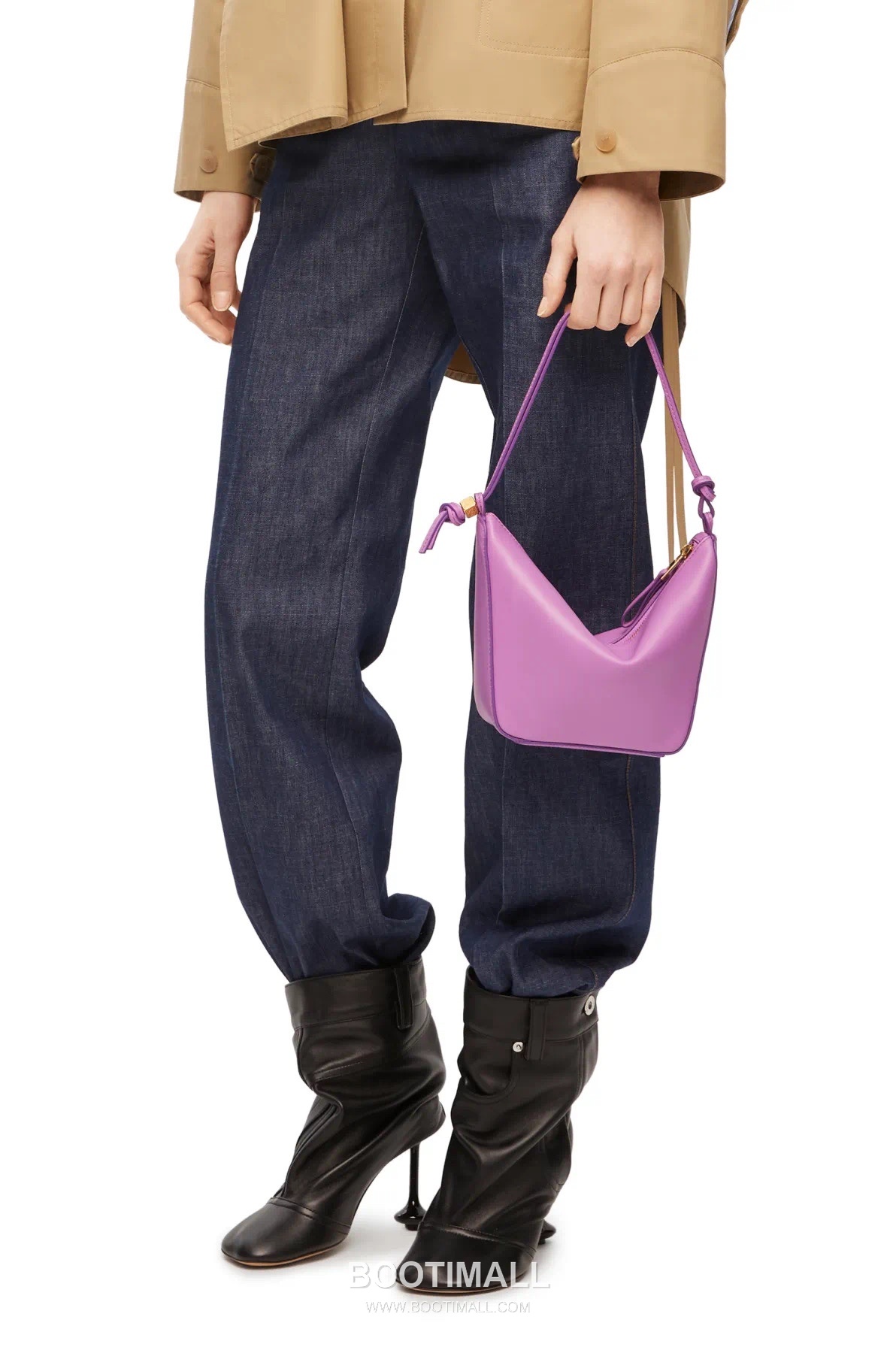 Loewe Hammock Calfskin Leather Hobo Shoulder Bag 263317 로에베 해먹 카프스킨 레더 호보 숄더 크로스백 28cm 8