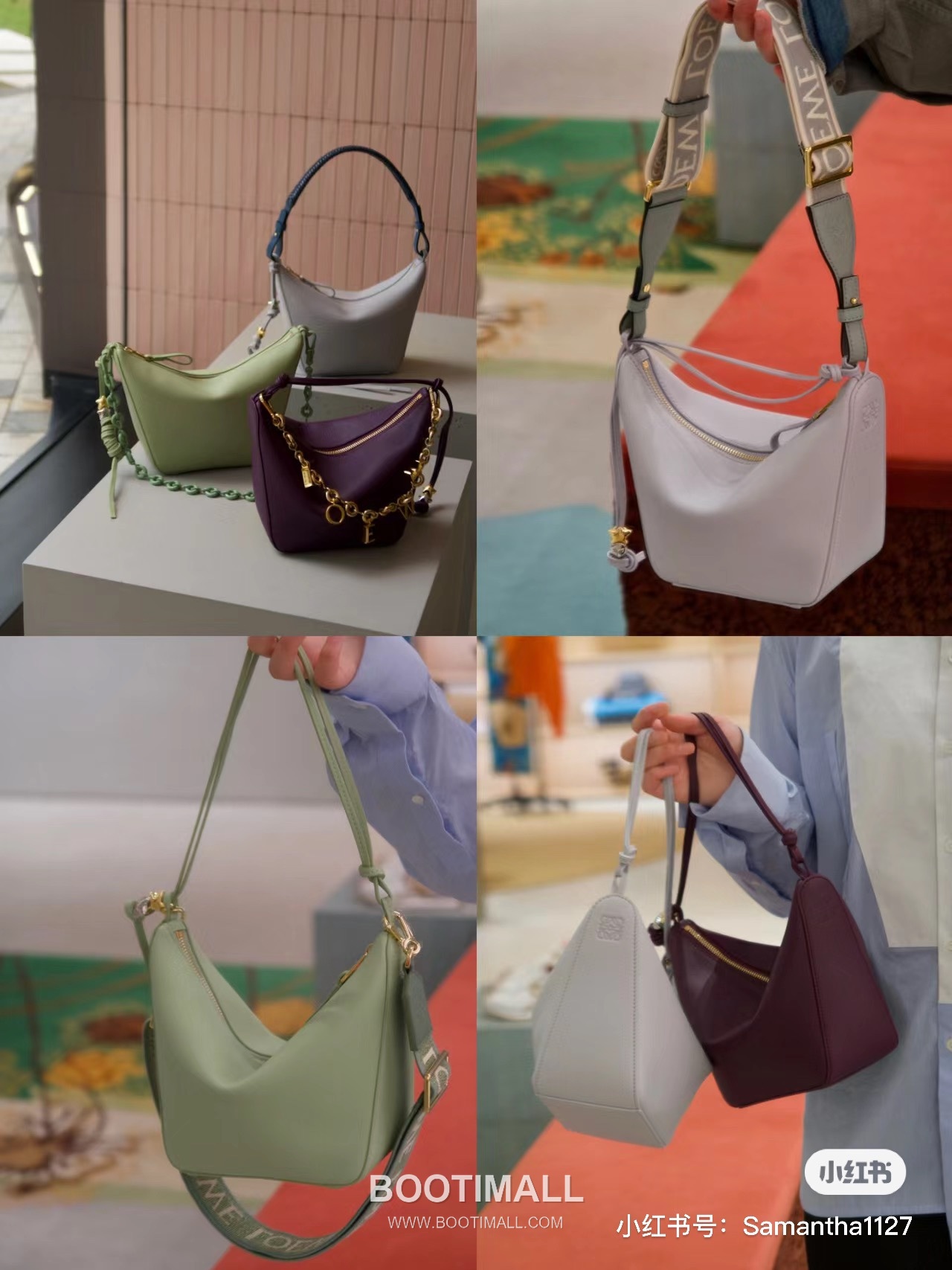 Loewe Hammock Calfskin Leather Hobo Shoulder Bag 263317 로에베 해먹 카프스킨 레더 호보 숄더 크로스백 28cm 3
