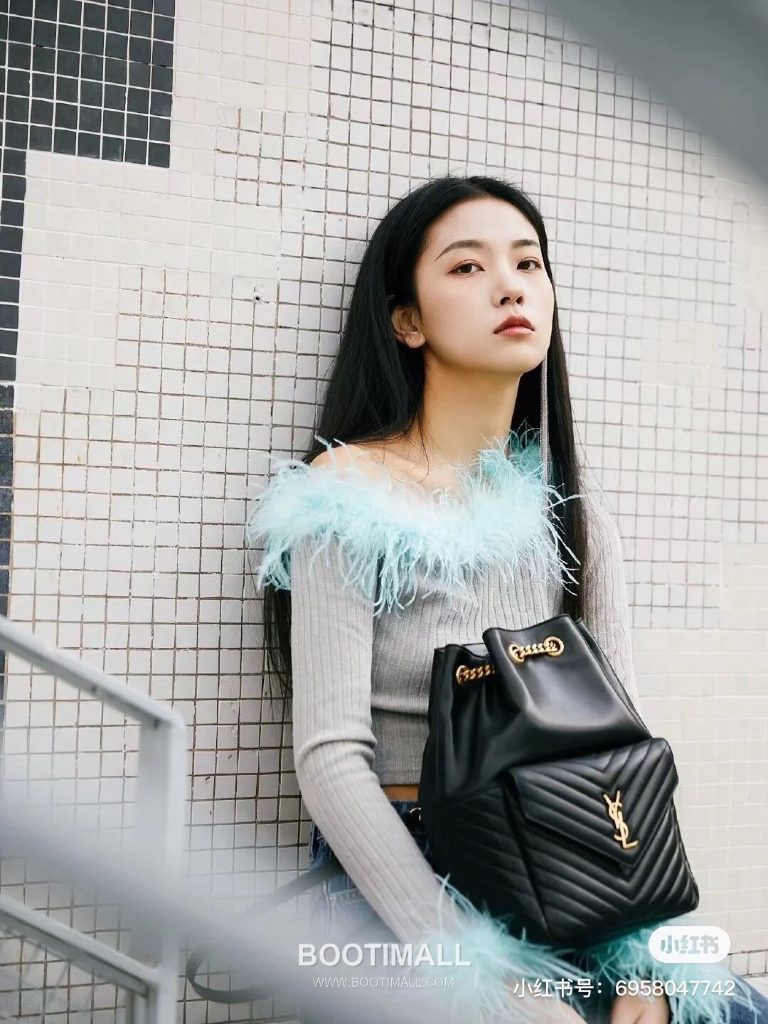 Saint Laurent Monogram Flap Pocket Lambskin Backpack 672609 생로랑 모노그램 램스킨 플랩 백팩 29cm 17