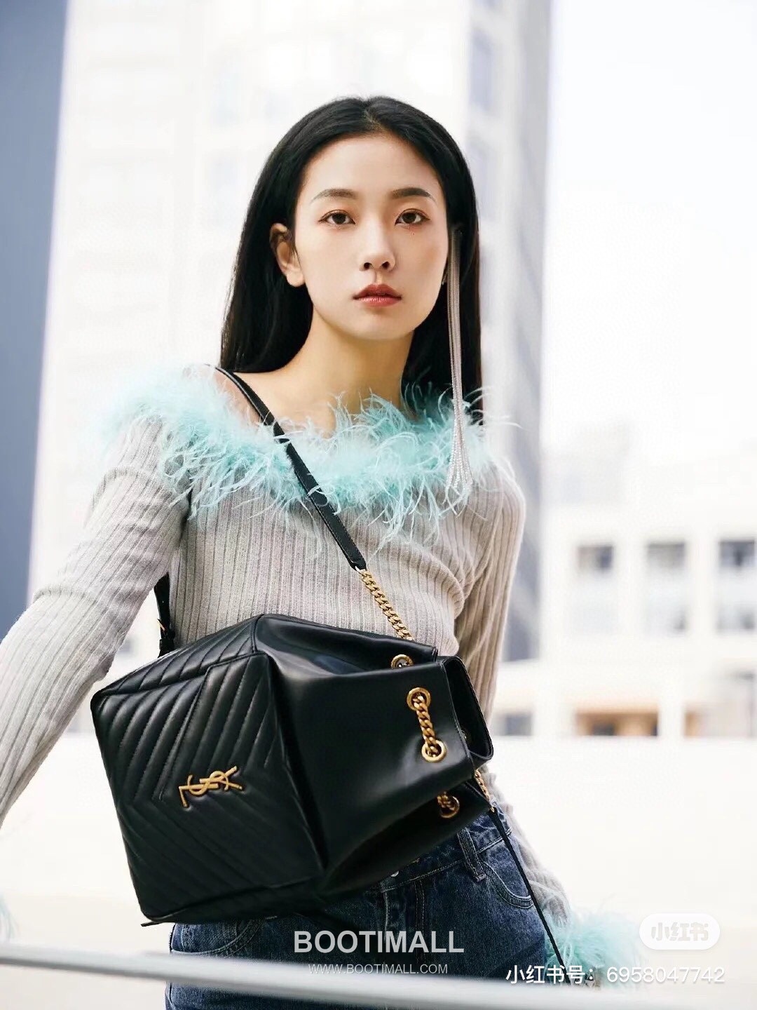 Saint Laurent Monogram Flap Pocket Lambskin Backpack 672609 생로랑 모노그램 램스킨 플랩 백팩 29cm 18