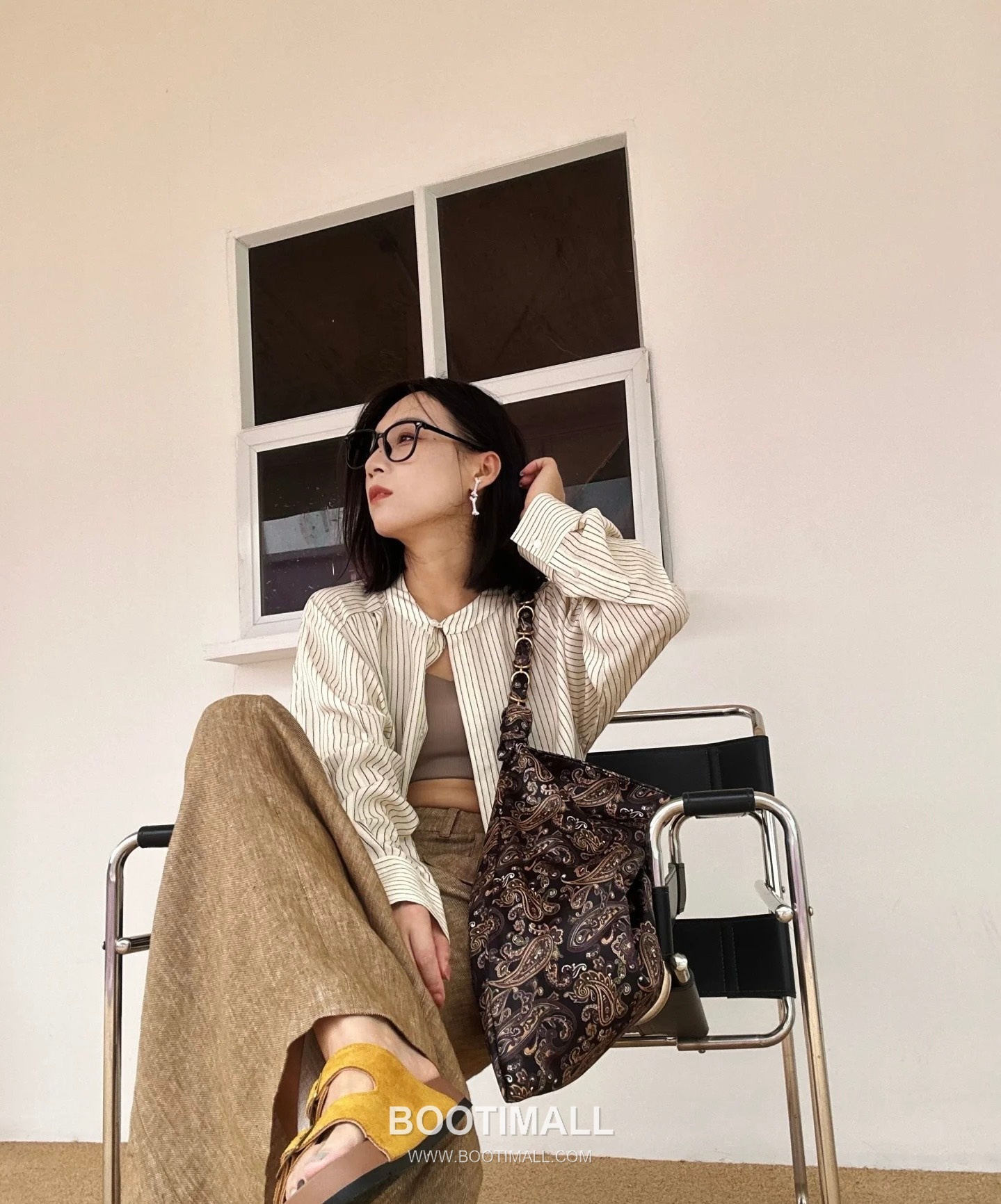 Saint Laurent Le Cassandre Paisley Print Satin Tote Bag 834750 생로랑 르 카산드르 페이즐리 프린트 새틴 토트백 47cm 1