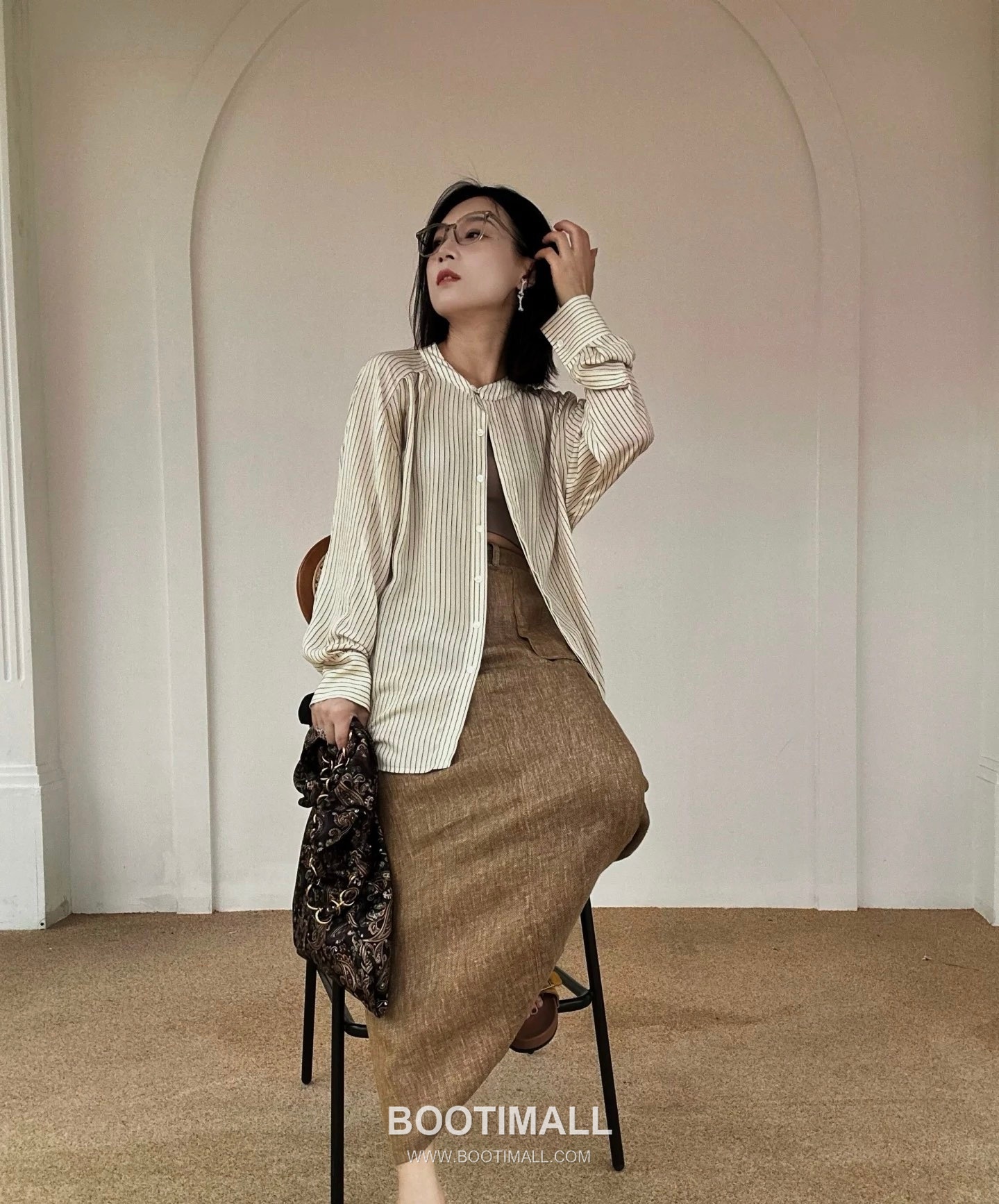 Saint Laurent Le Cassandre Paisley Print Satin Tote Bag 834750 생로랑 르 카산드르 페이즐리 프린트 새틴 토트백 47cm 3