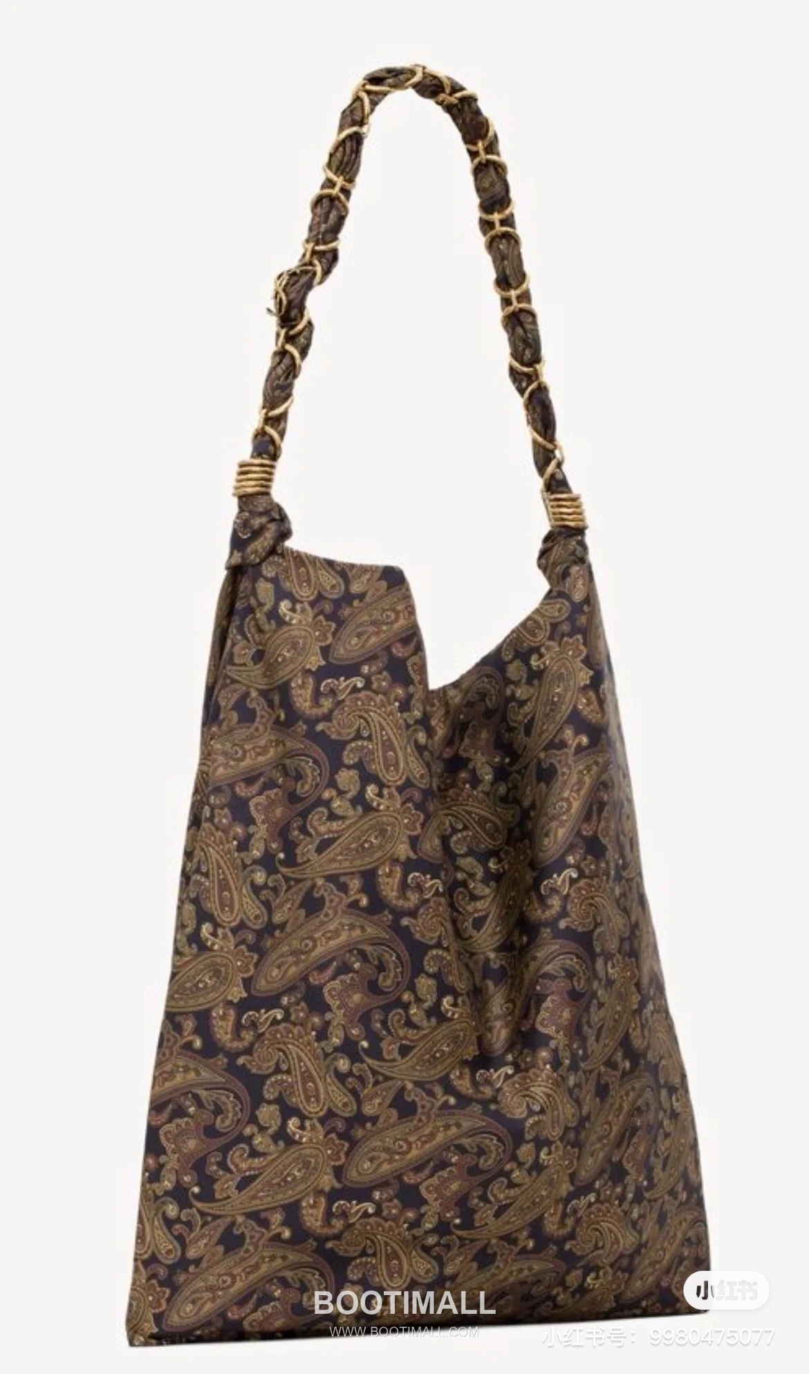 Saint Laurent Le Cassandre Paisley Print Satin Tote Bag 834750 생로랑 르 카산드르 페이즐리 프린트 새틴 토트백 47cm 21