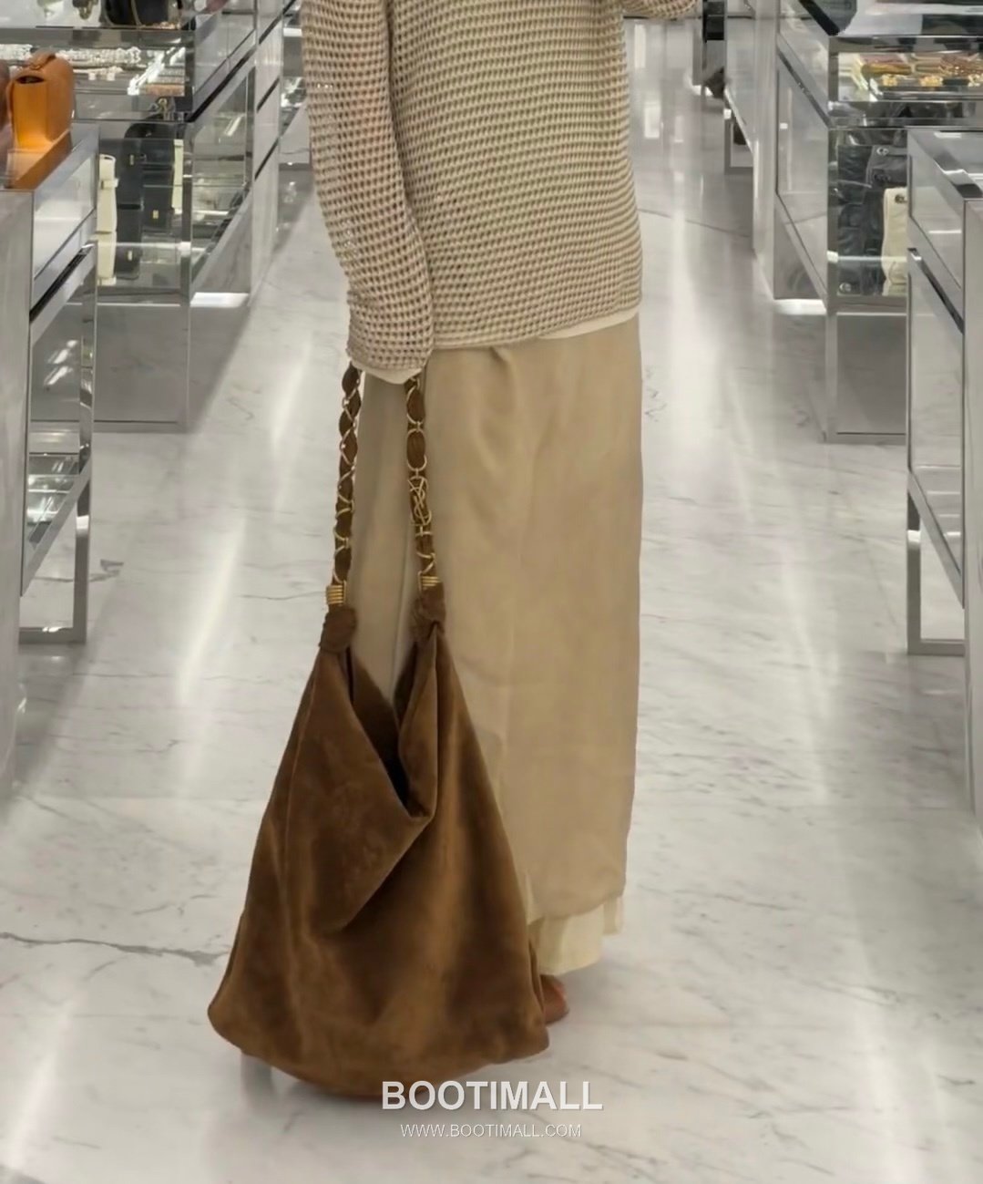 Saint Laurent Amalia Suede Leather Tote Bag 834750 생로랑 아말리아 스웨이드 레더 토트백 47cm 2