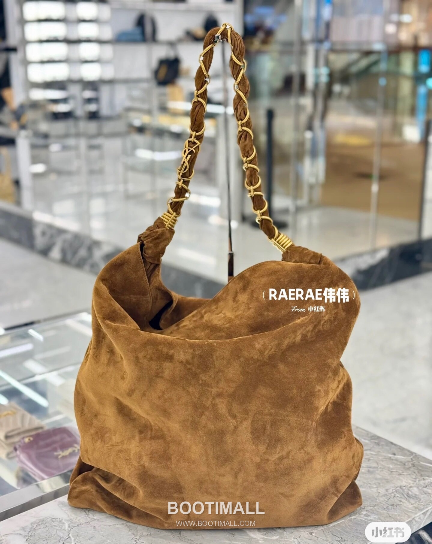 Saint Laurent Amalia Suede Leather Tote Bag 834750 생로랑 아말리아 스웨이드 레더 토트백 47cm 7