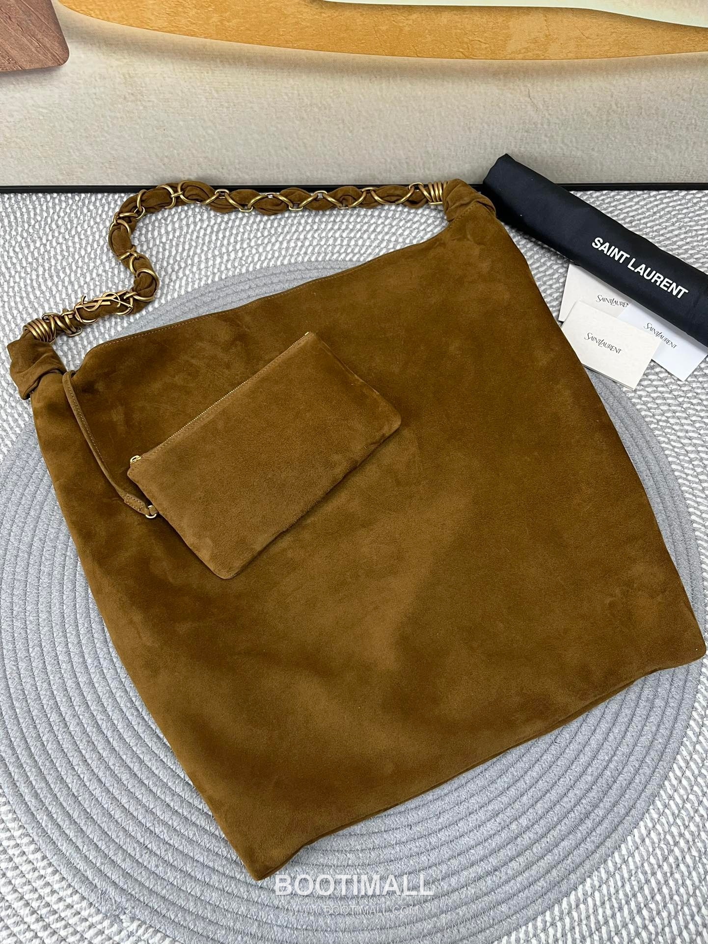 Saint Laurent Amalia Suede Leather Tote Bag 834750 생로랑 아말리아 스웨이드 레더 토트백 47cm 10