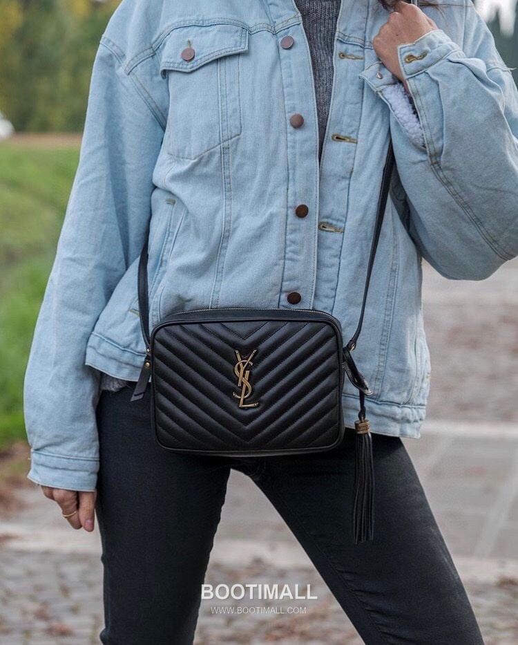 Saint Laurent Lou Calfskin Leather Camera Bag 574494 생로랑 루 카프스킨 레더 카메라 크로스백 23cm 2