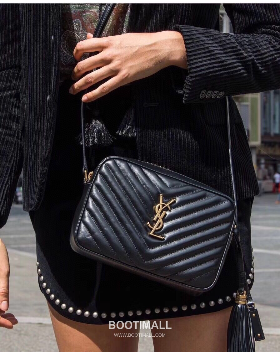 Saint Laurent Lou Calfskin Leather Camera Bag 574494 생로랑 루 카프스킨 레더 카메라 크로스백 23cm 9