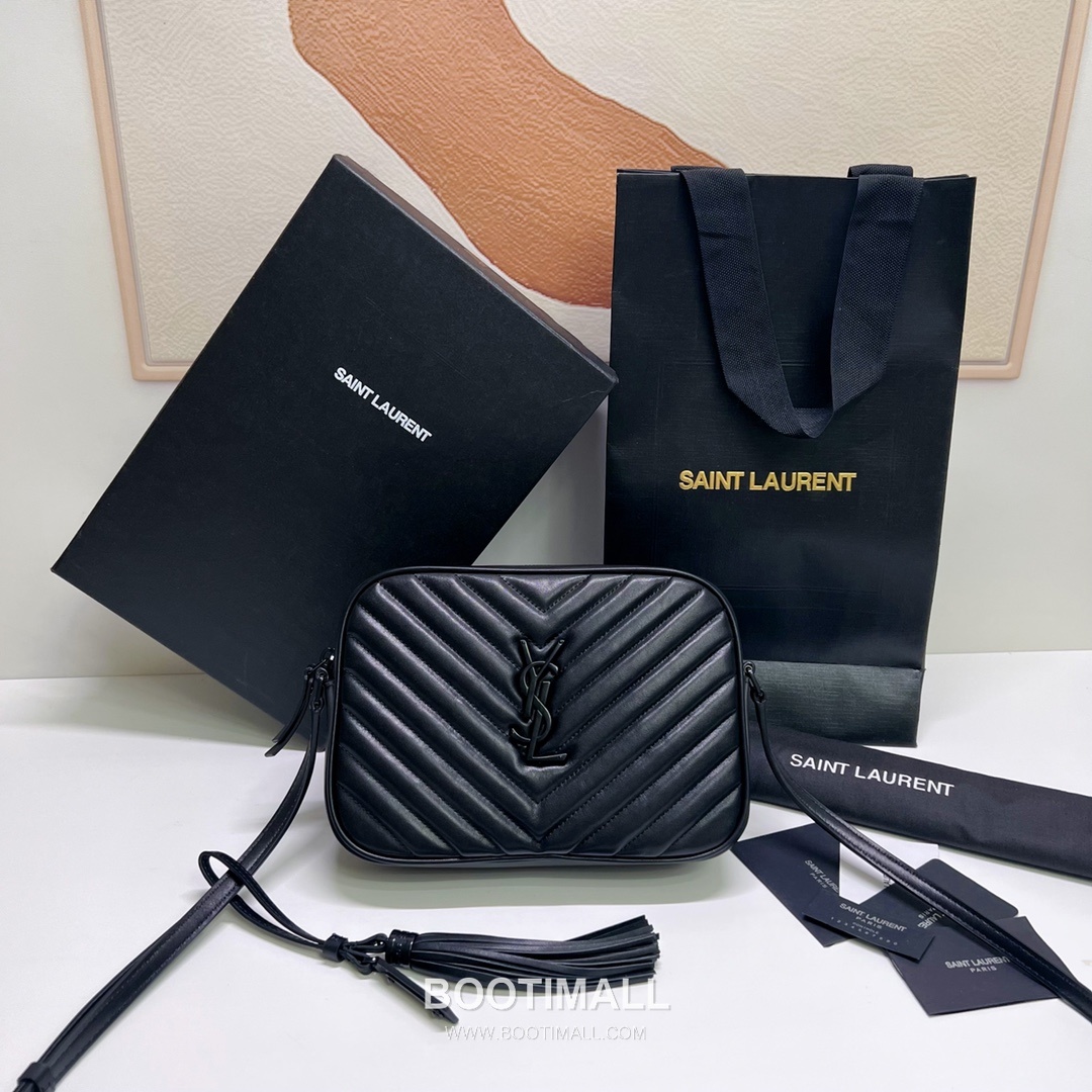 Saint Laurent Lou Calfskin Leather Camera Bag 574494 생로랑 루 카프스킨 레더 카메라 크로스백 23cm 10