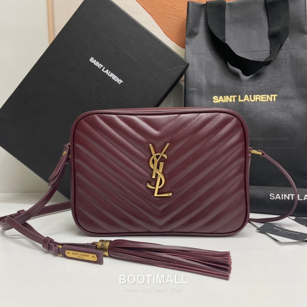 Saint Laurent Lou Calfskin Leather Camera Bag 574494 생로랑 루 카프스킨 레더 카메라 크로스백 23cm 8